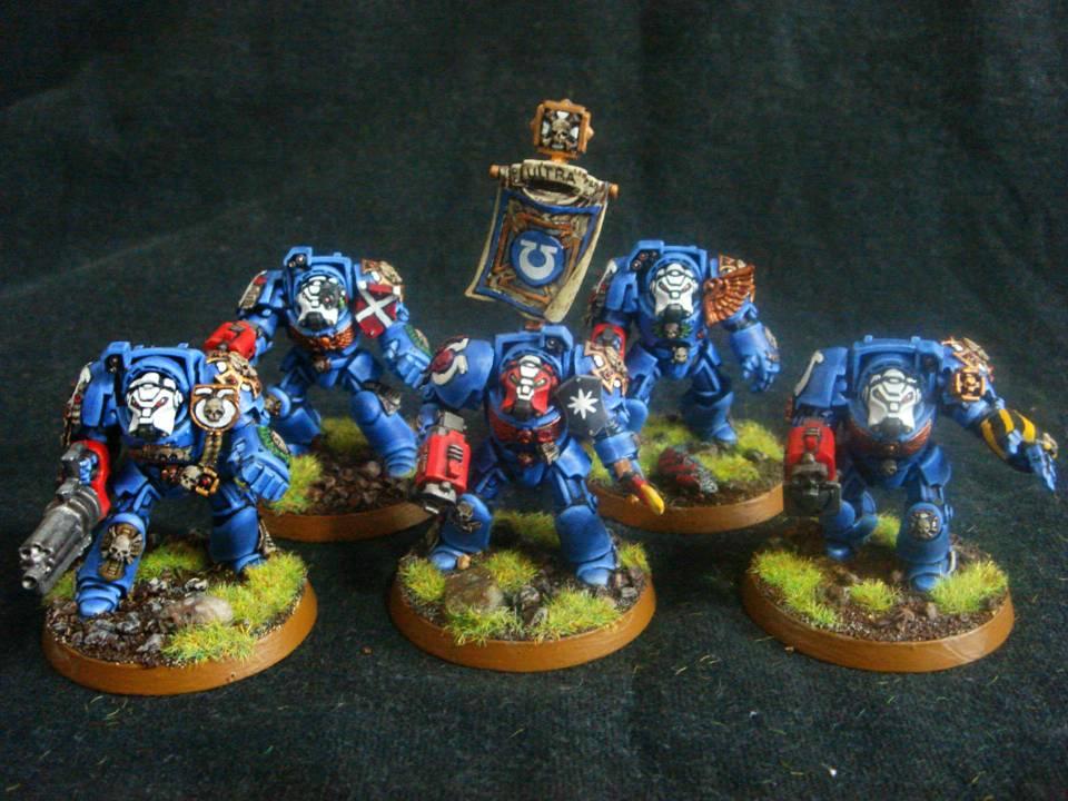 Space Marines, Terminator Armor, Ultramarines