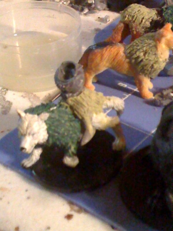 wip winter wolf w/ rider