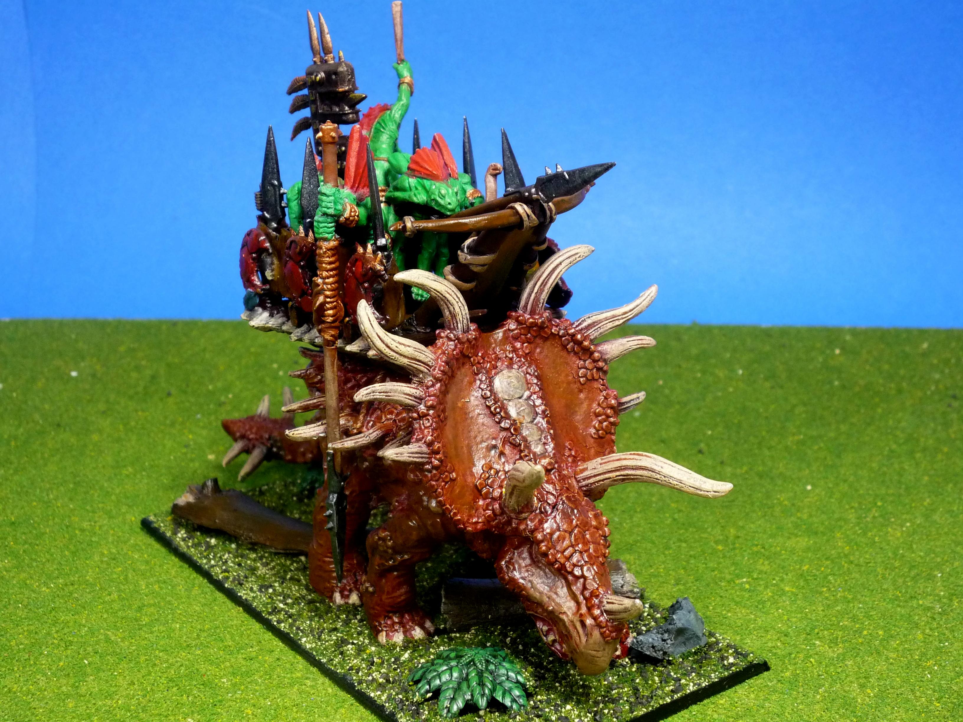 Lizardmen, Stegadon, War-spear, Warchief