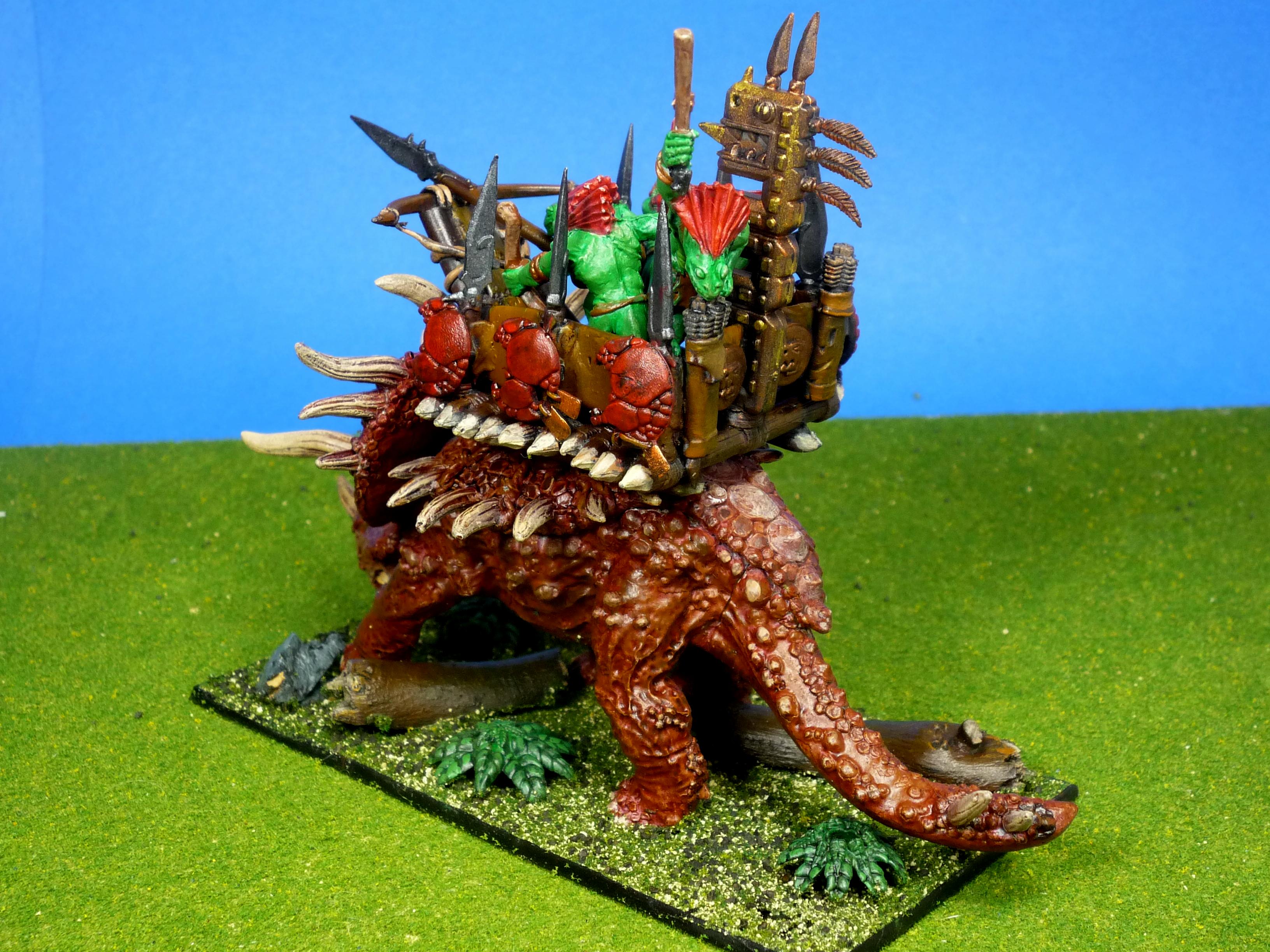 Lizardmen, Stegadon, War-spear, Warchief