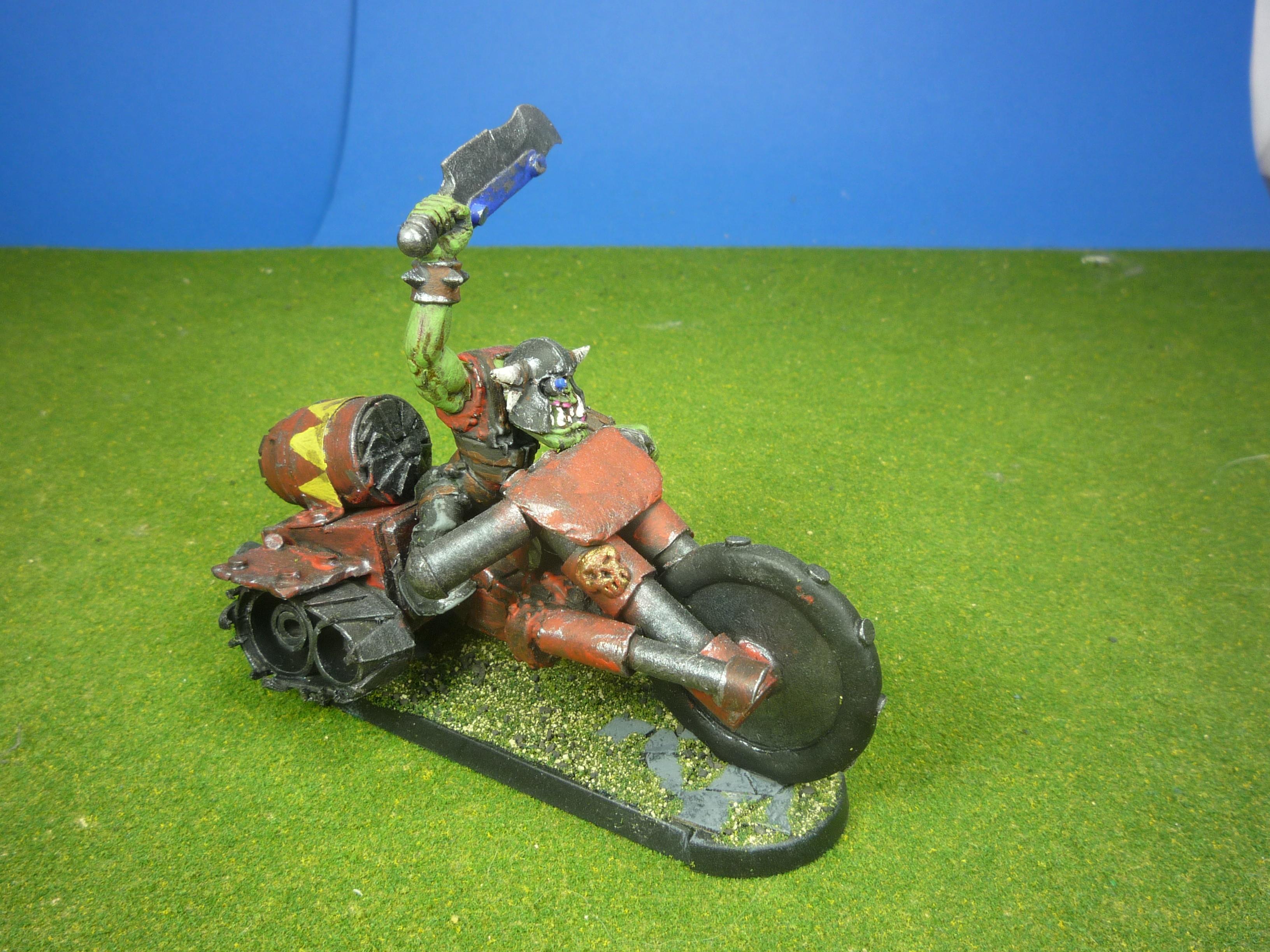 Big, Bike, Choppa, Nob, Orks, Warbike