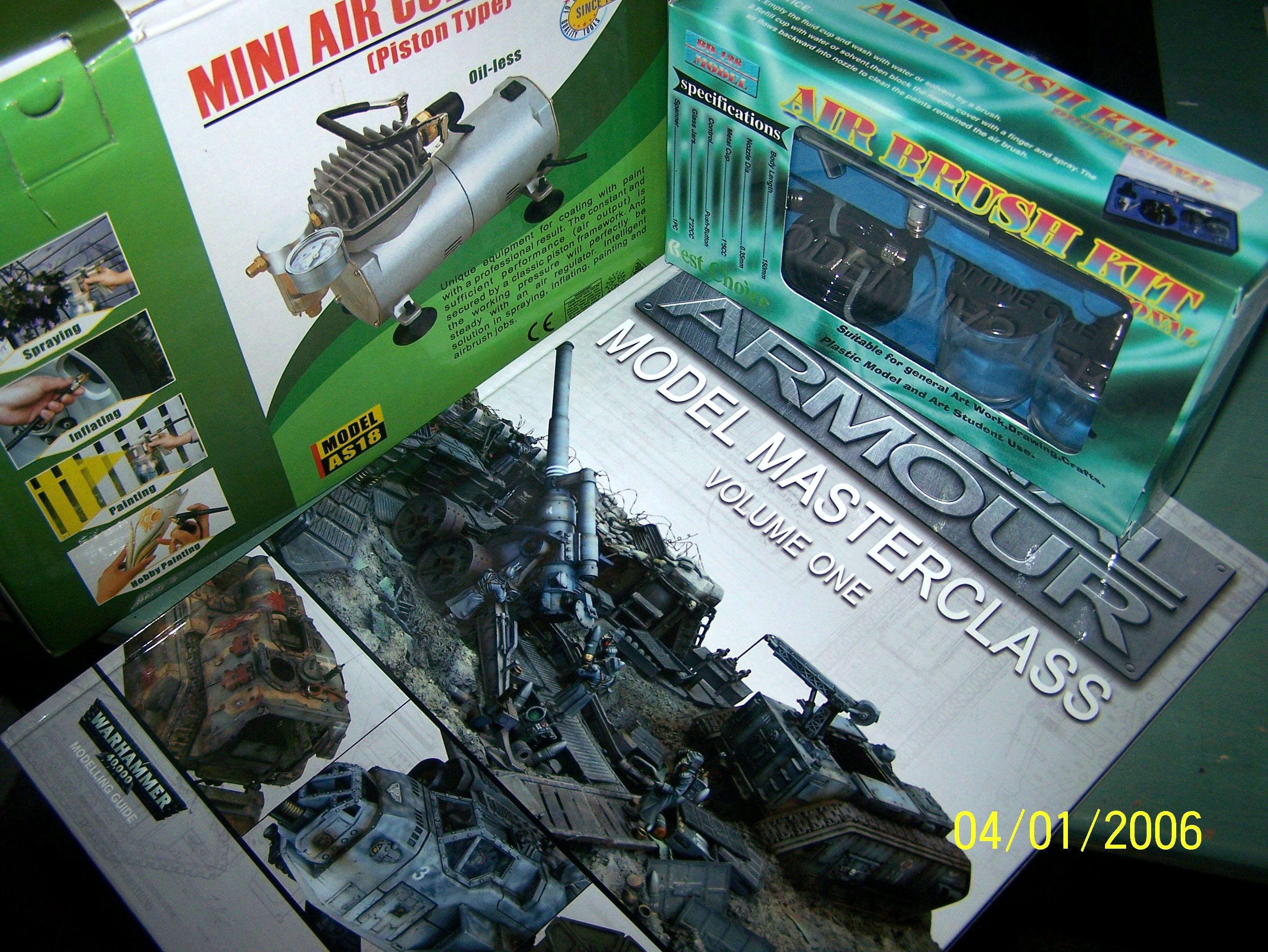 Airbrush, compressor, mastrerclass 1