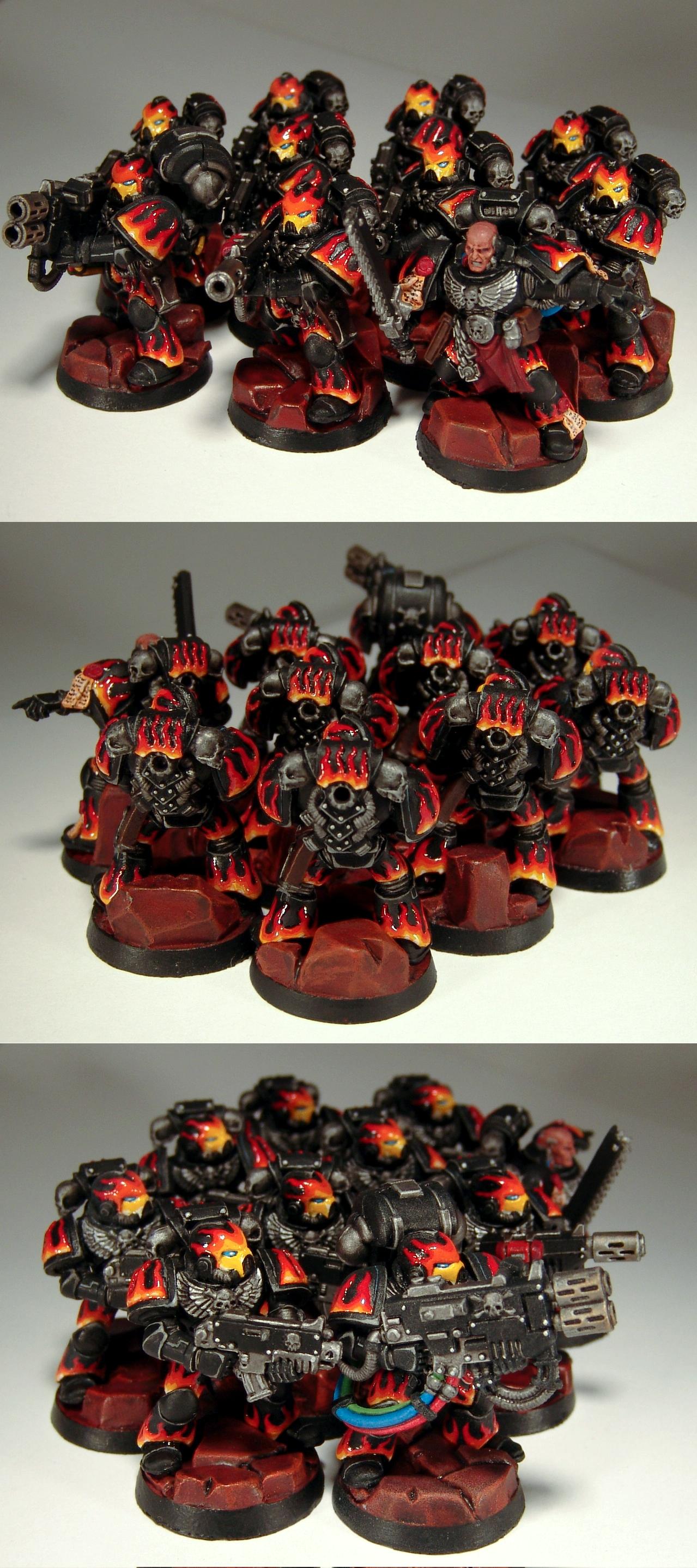 Flames, Legion Of The Damned, Meltagun, Multi Melta, Space Marines, Tactical