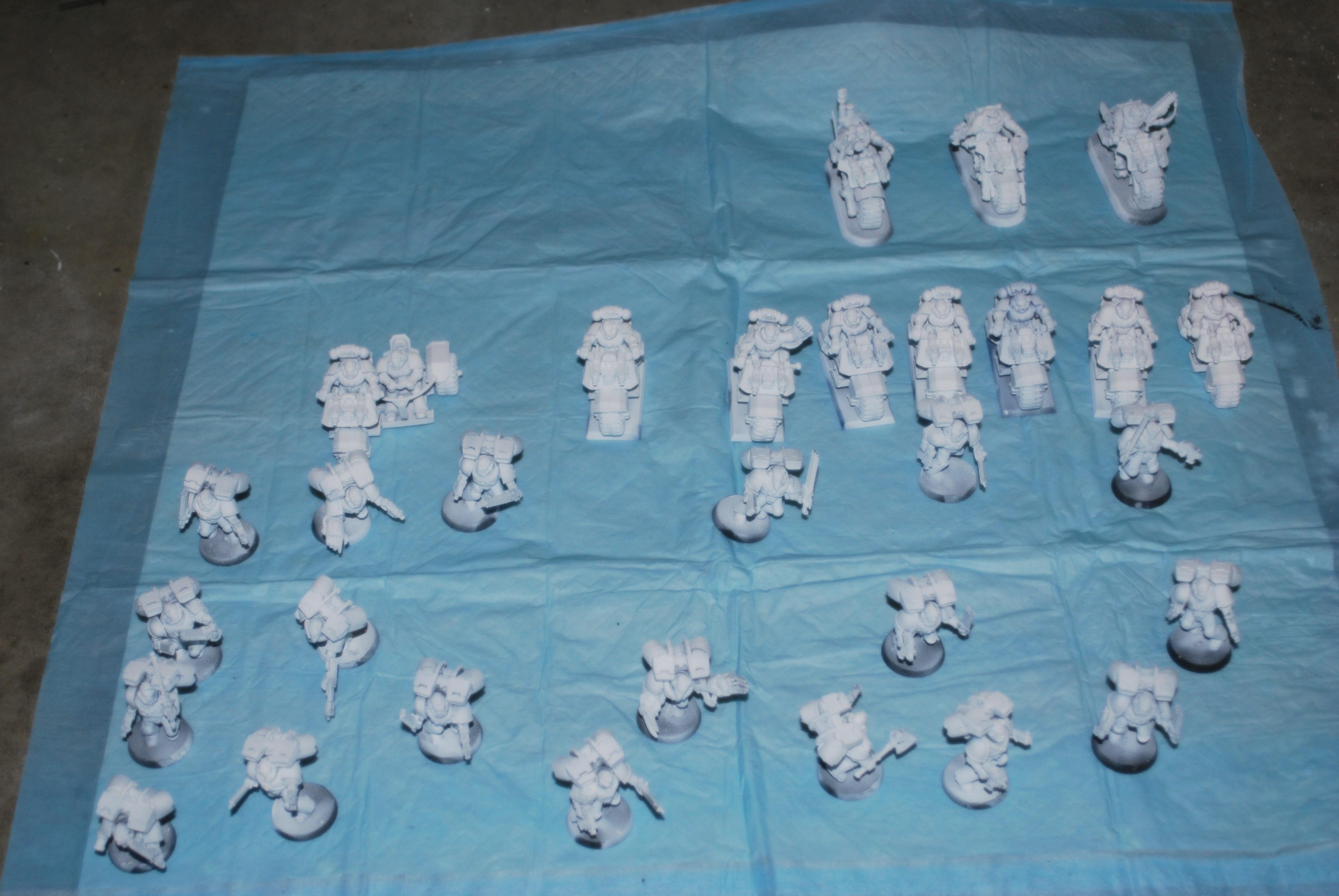 Airbrushed White Models, For Painting