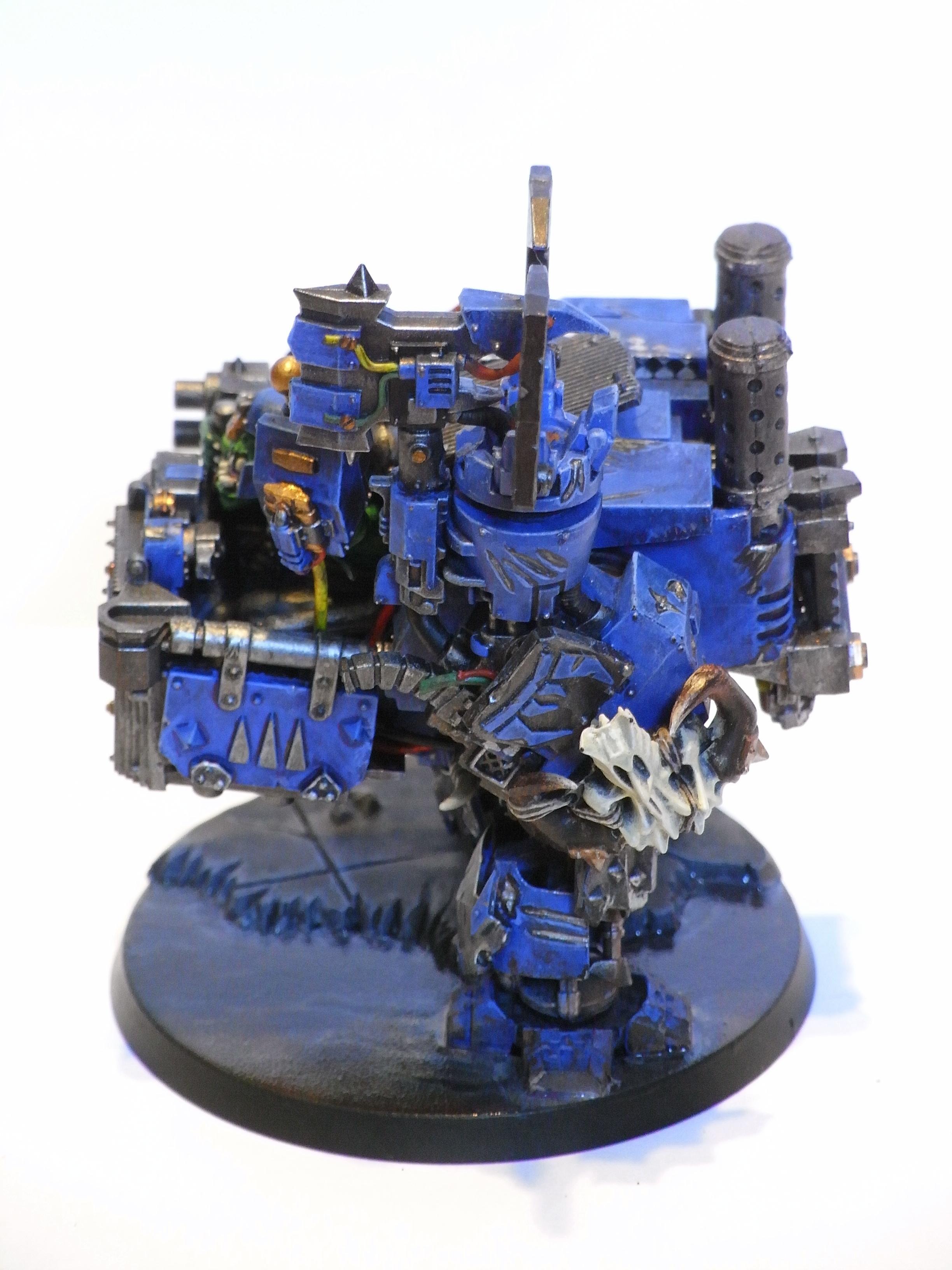 Assault, Assault On Black Reach, Black, Blue, Bone, Checkered, Chequered, Conversion, Deff, Deff Dread, Deff Skulls, Deffskulls, Dreadnought, On, Orks, Reach, Rust, Skull, Work In Progress