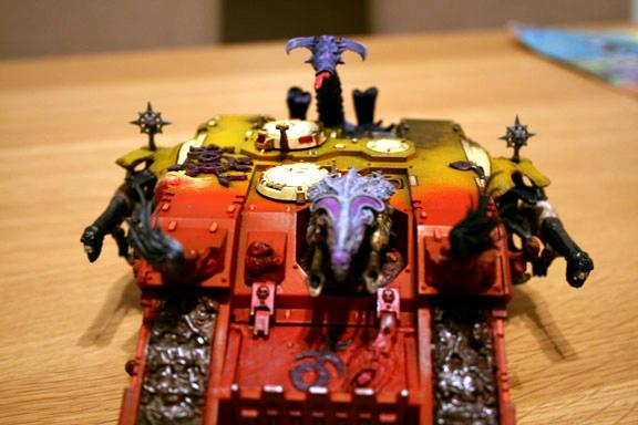 Slaneshy Land raider 