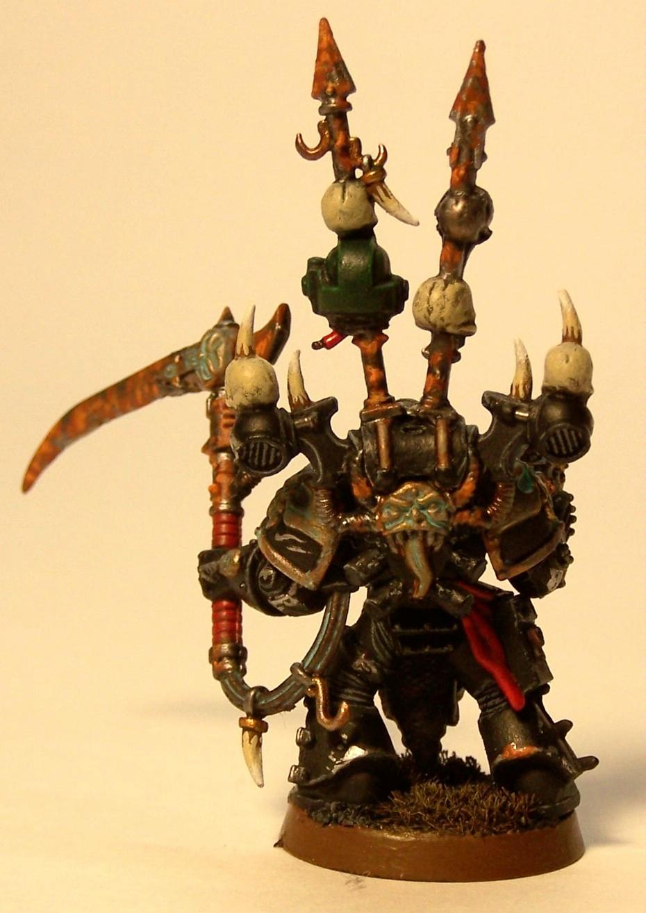 Champion, Chaos Space Marines, Verdigris, Warhammer 40,000