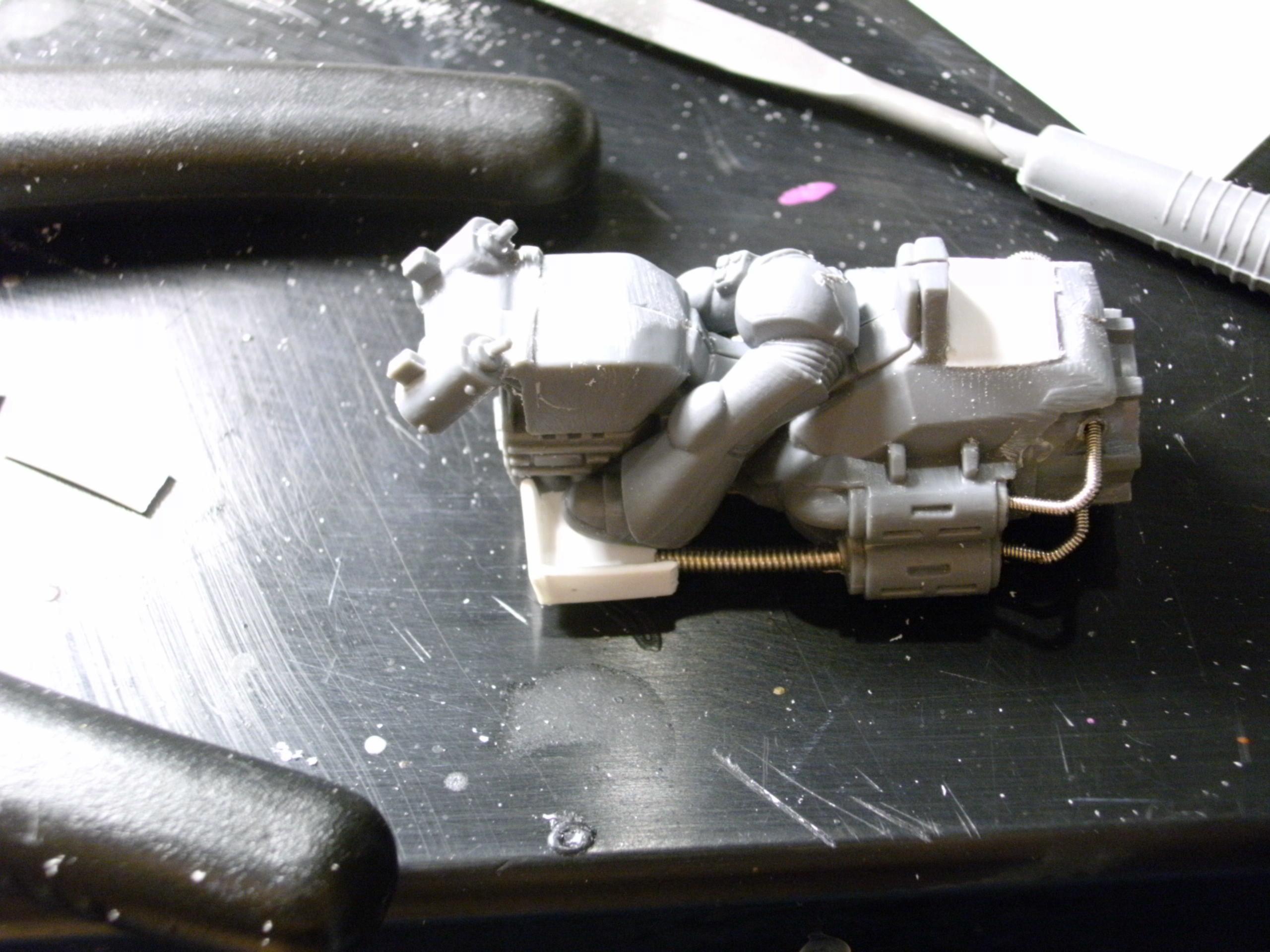 top view of the speeder. I used the legs as a ref. on the bike