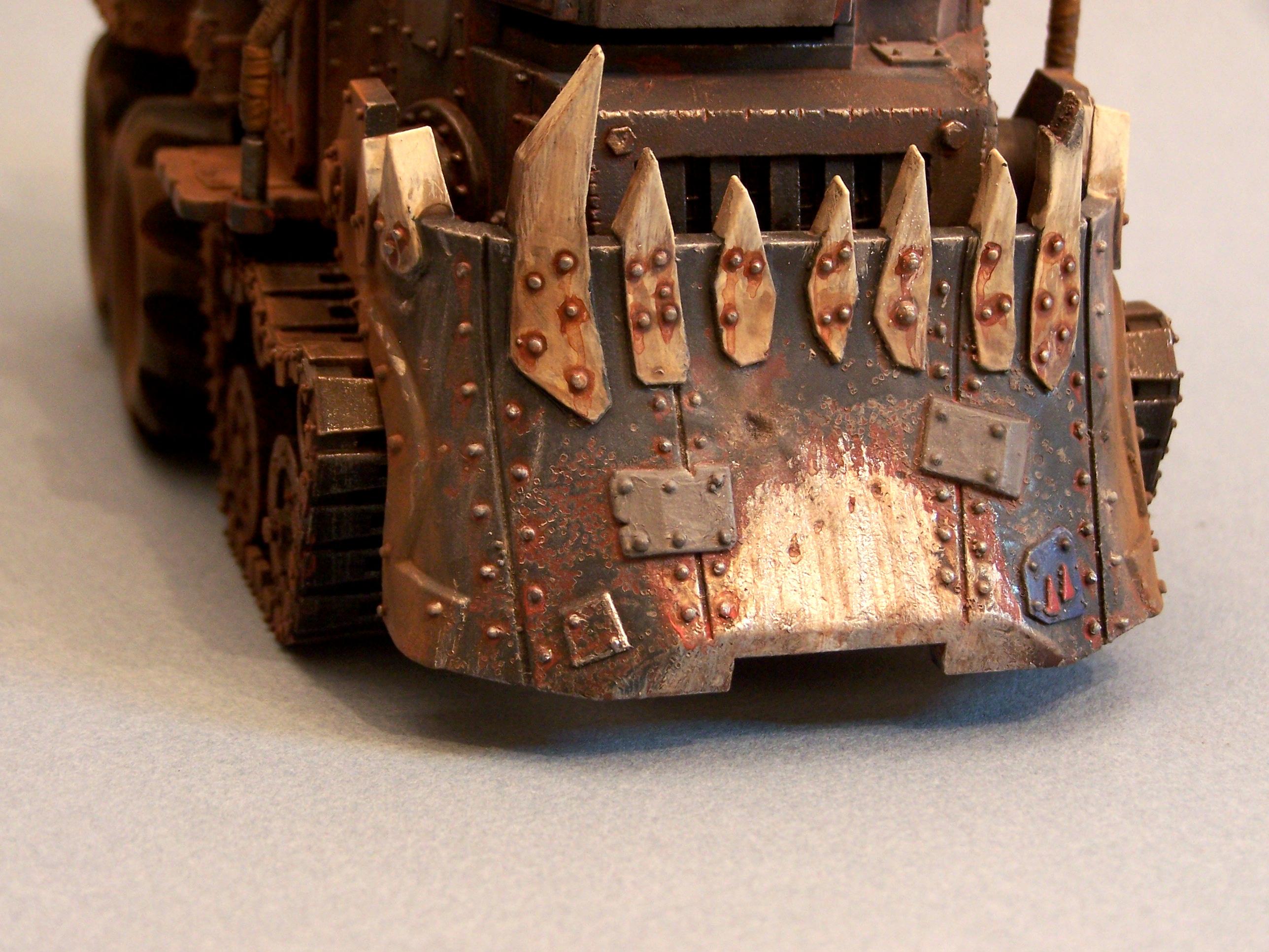Battlewagon, Orks, Warhammer 40,000, Weathering Techniques