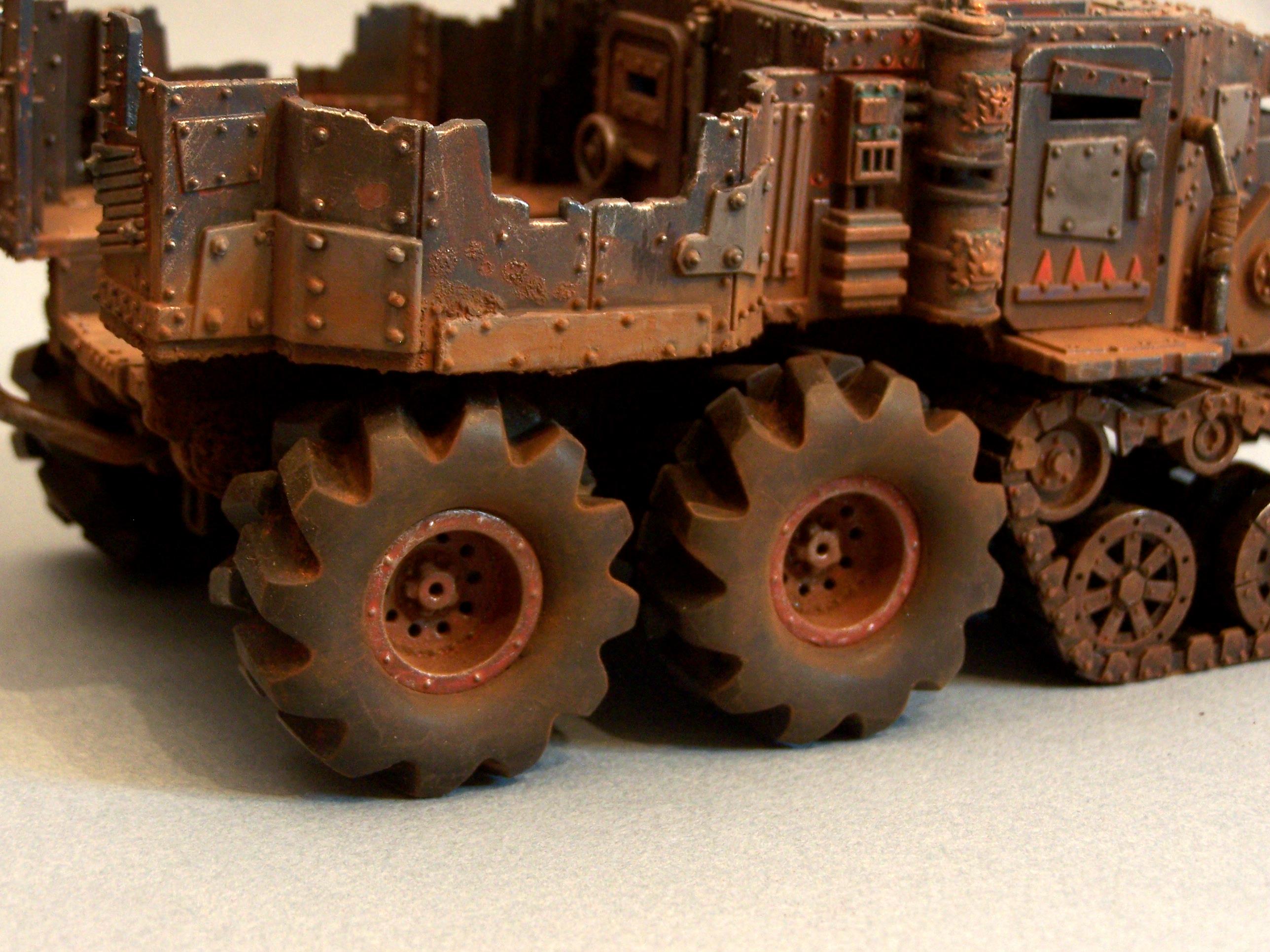 Battlewagon, Orks, Weathering Techniques