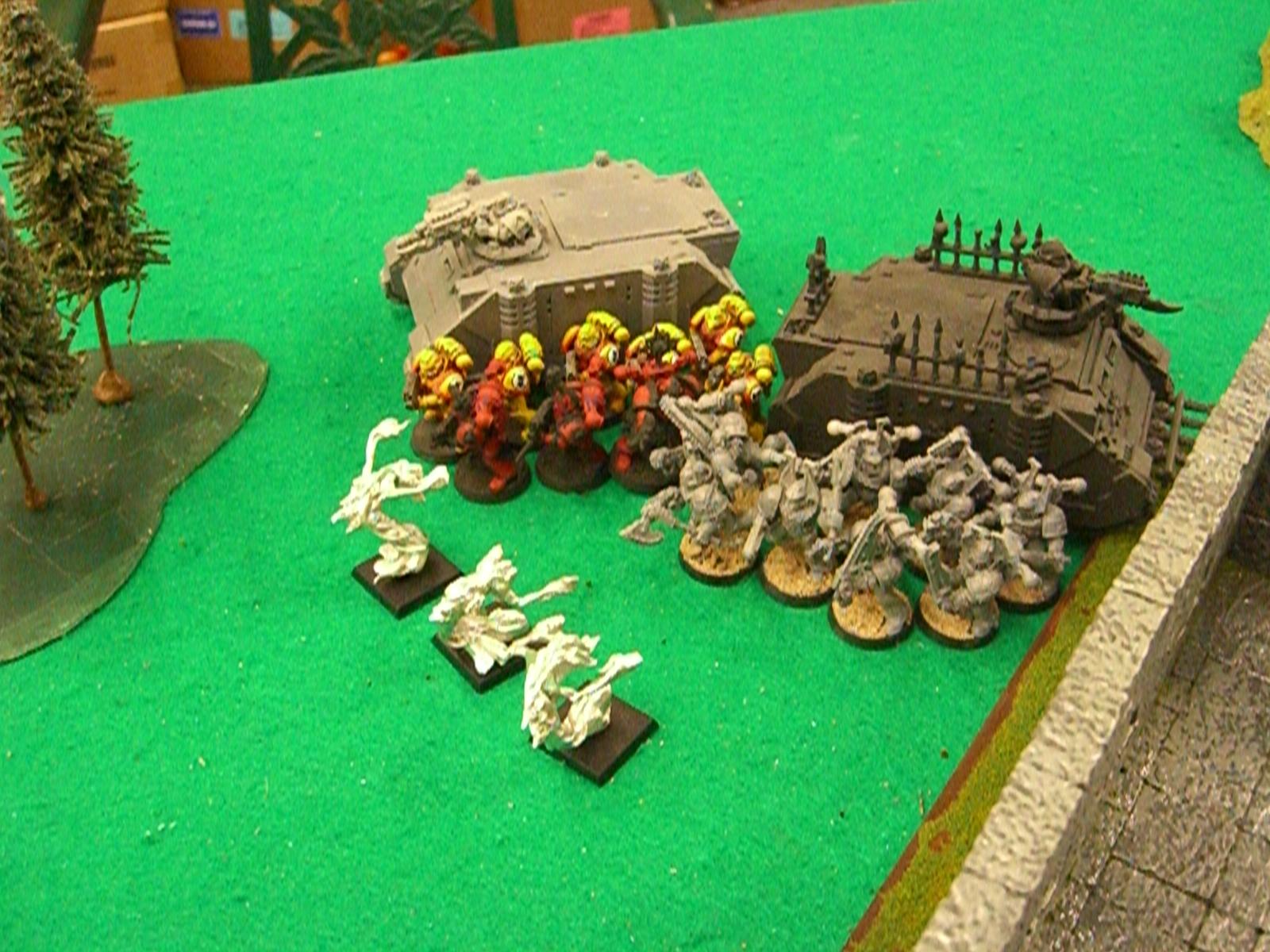 Chaos Space Marines, Daemons, Space Marines