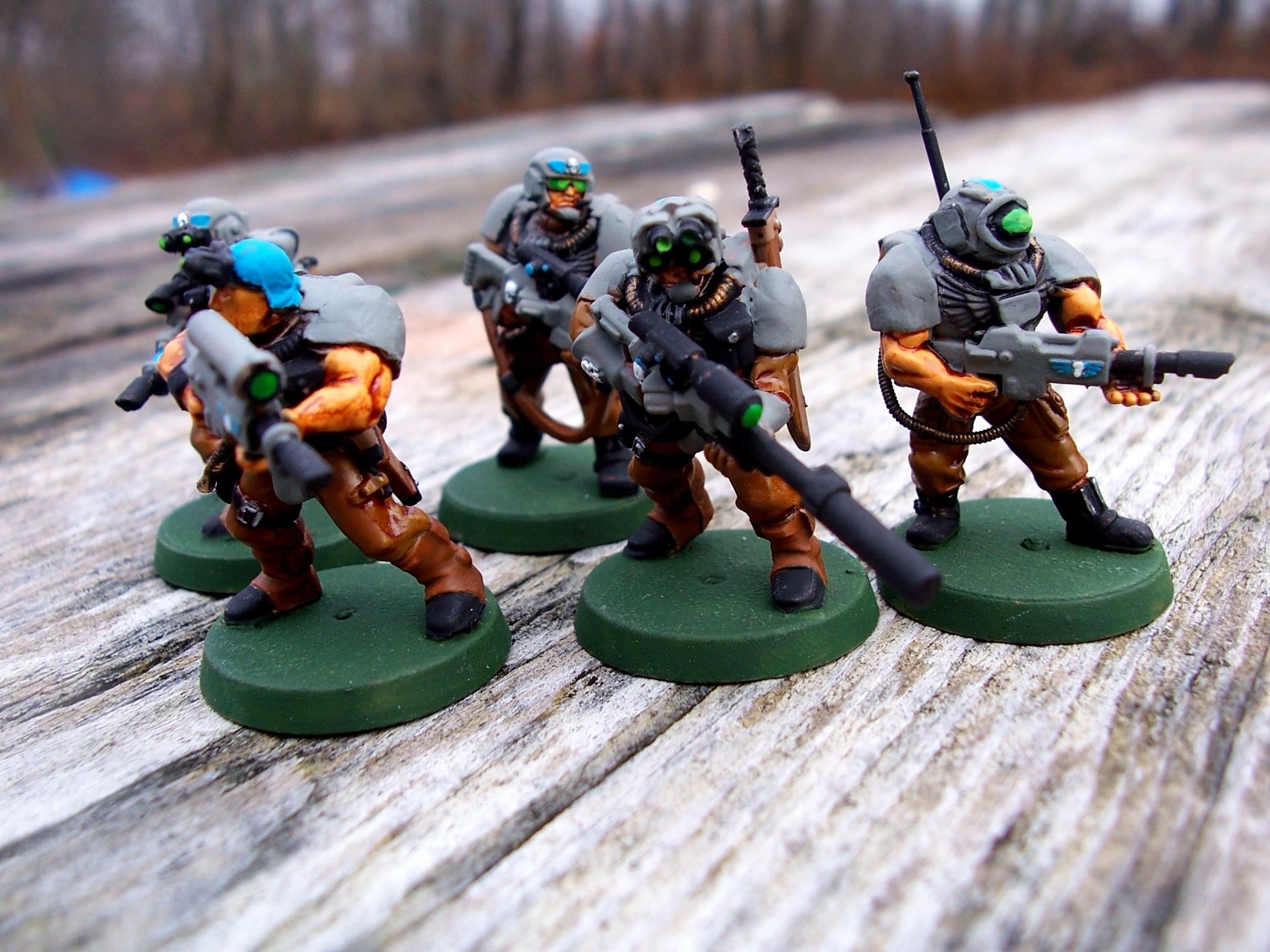 Auxiliaries, Imperial Guard, Scouts, Snipers, Tau