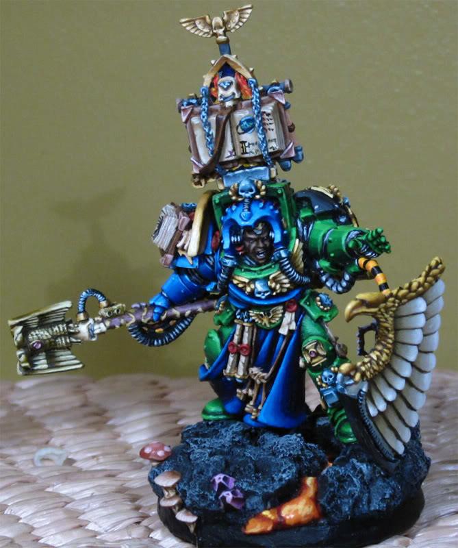 Librarian, Salamanders, Space Marines, Warhammer 40,000