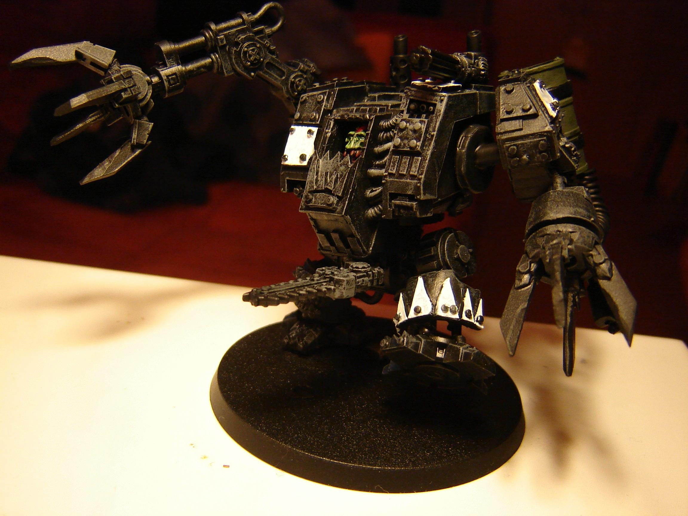 Deff Dread, Dreadnought, Looted, Orks, Work In Progress