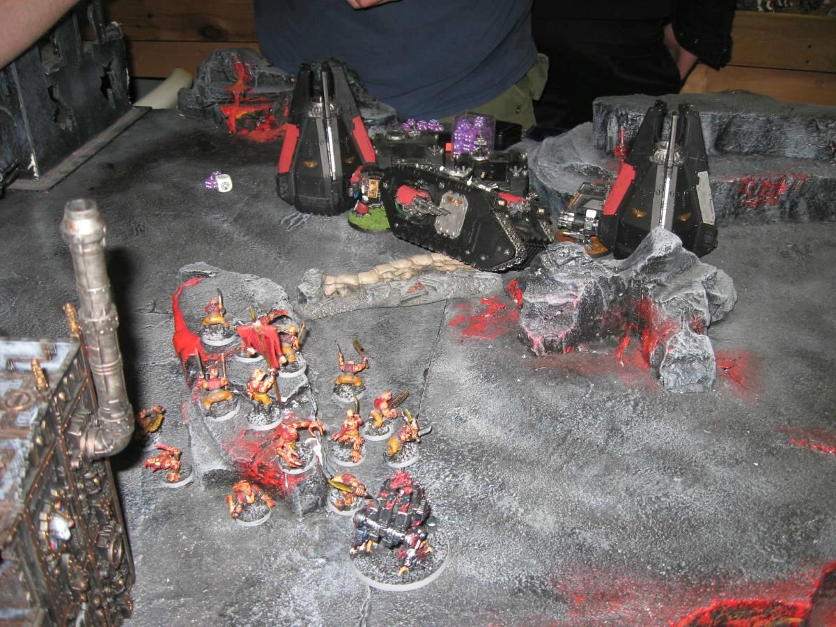 Tournament, The Harrowed, about to smash into a Space Marine castle