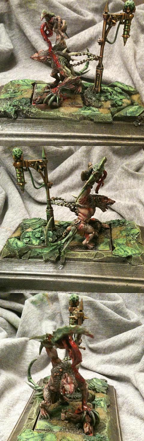 Display, Rat Ogre, Skaven, Warpstone