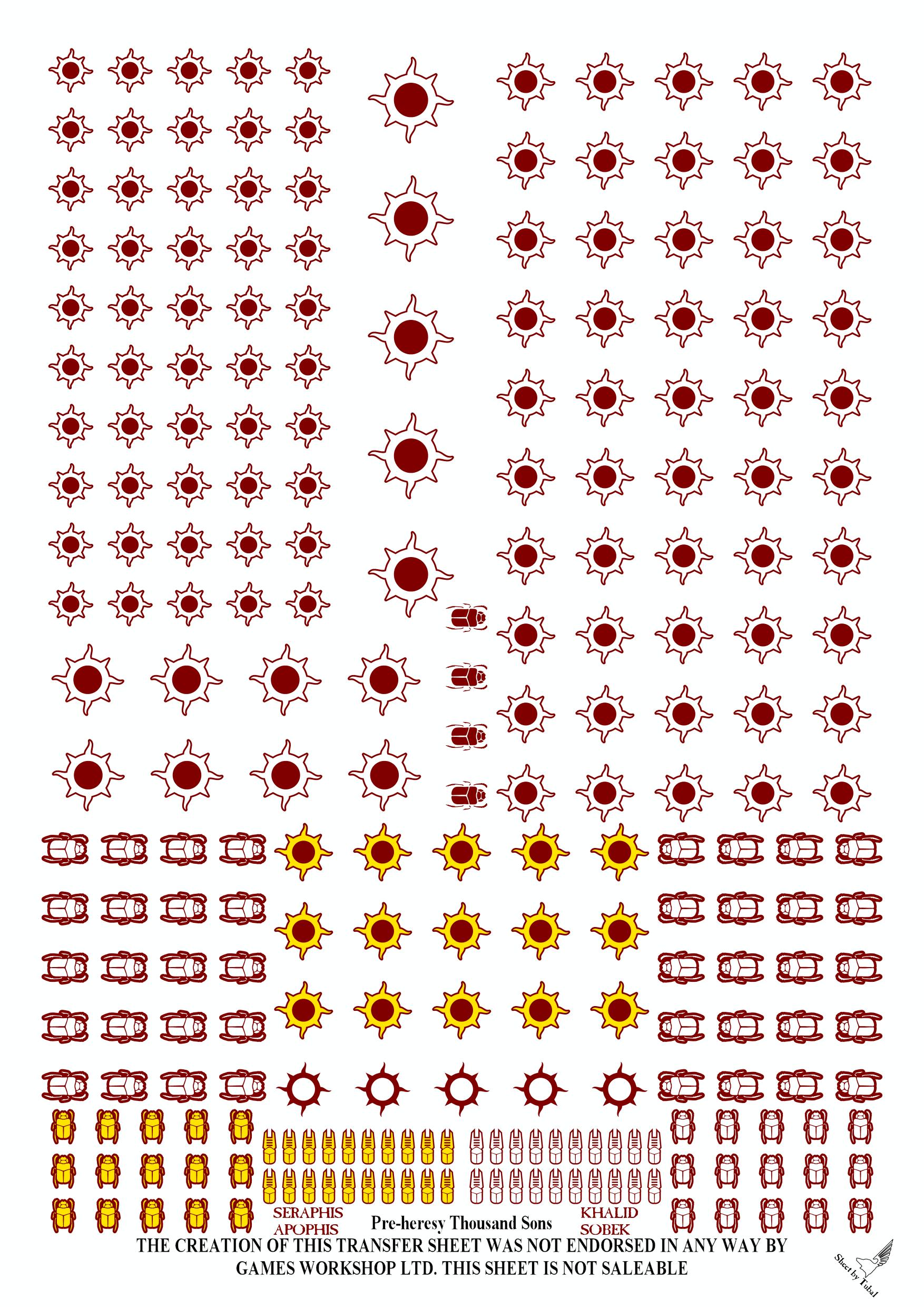 Thousand Sons Decals