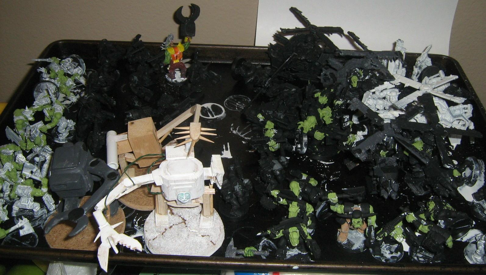 Assault On Black Reach, Kids, Orks, Painting, Work In Progress