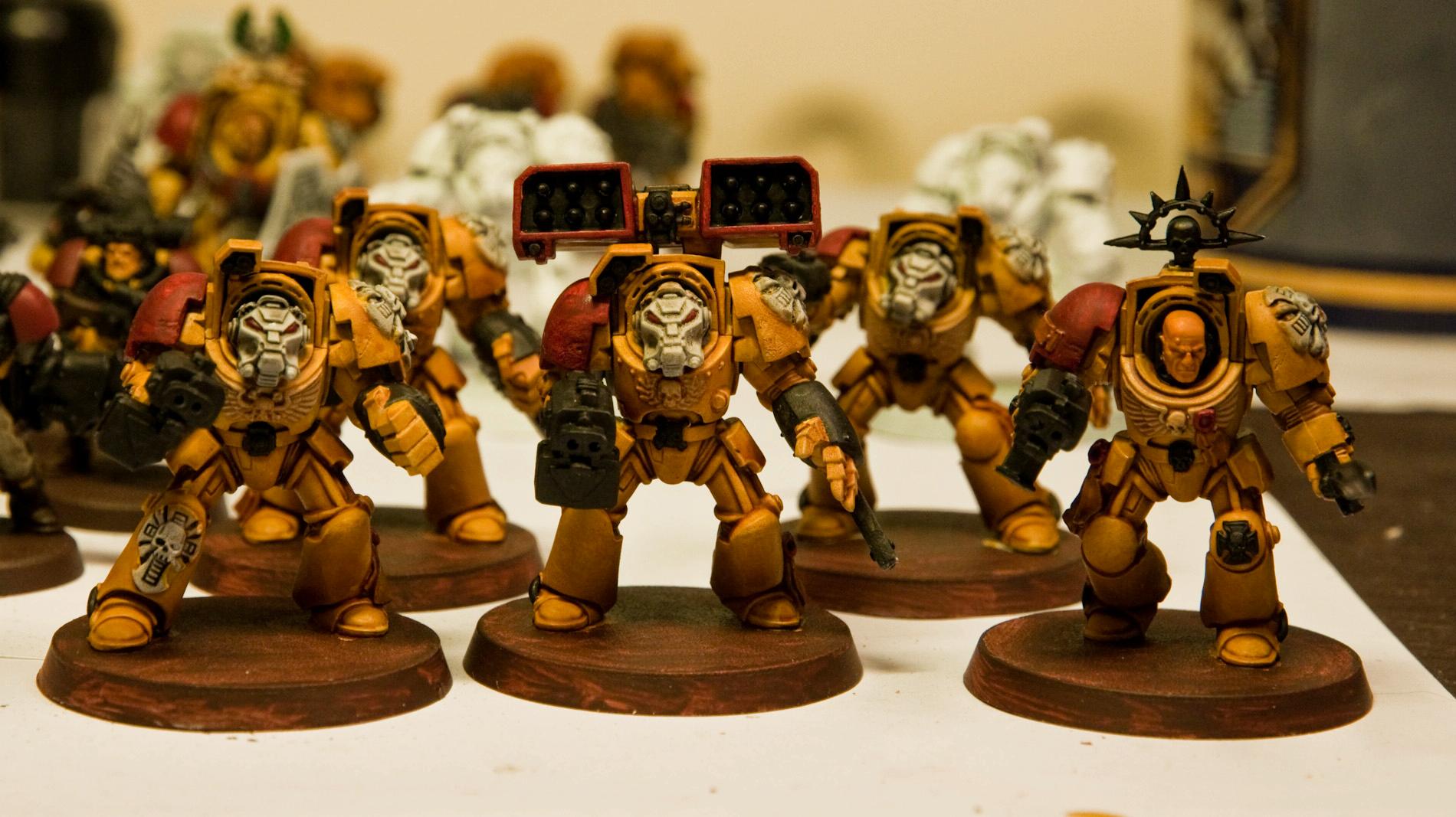 Terminator Armor, Terminators - just washed for tabletop quality