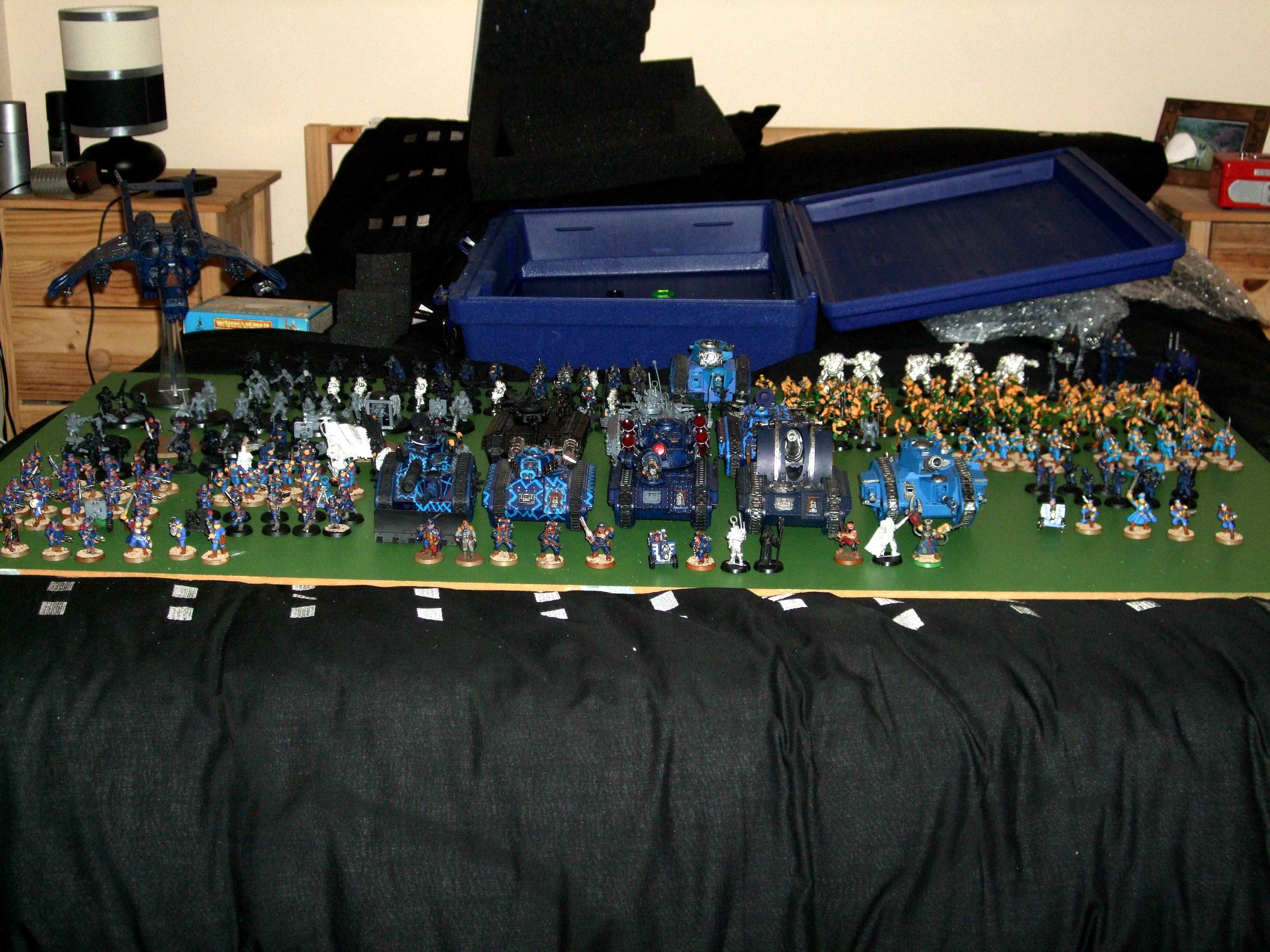 Cadians, Catachans, Imperial Guard, Manticore, Mordians, Tank, Vendetta