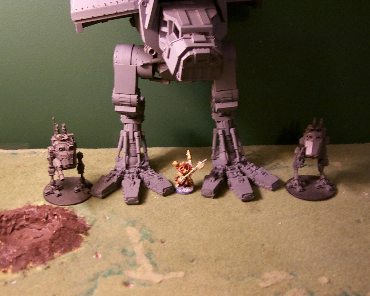 Imperial Guard, Size Comparison, Warhammer 40,000, Warhound