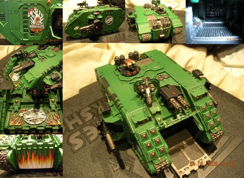 Land Raider Redeemer, Salamanders, Space Marines, Warhammer 40,000