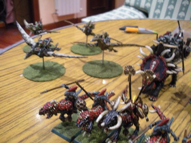 Darius, Lizardmen, terradons and cold ones
