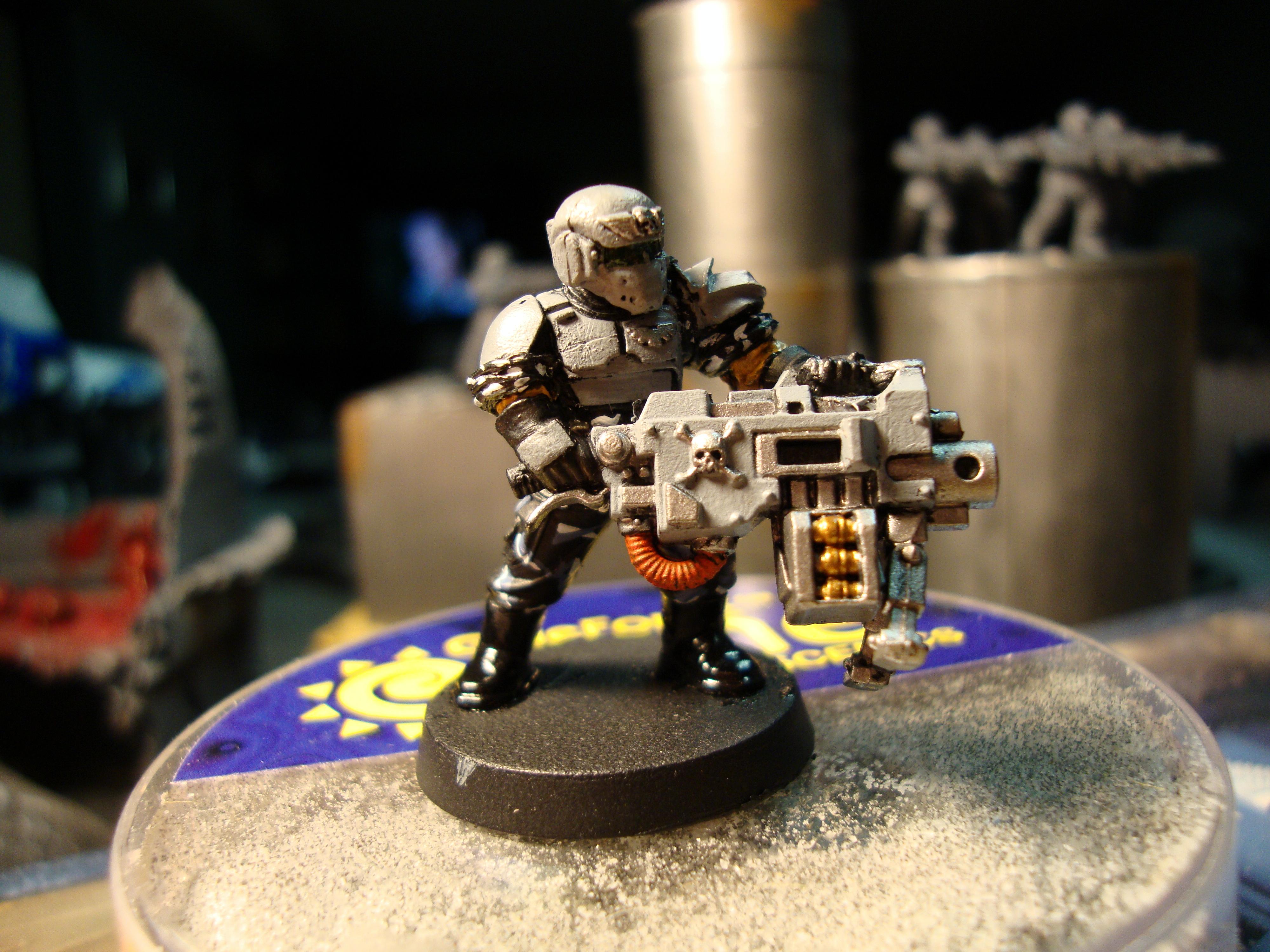 Heavy Bolter, Heavy Weapons Team, Helmet Conversion, Imperial Guard