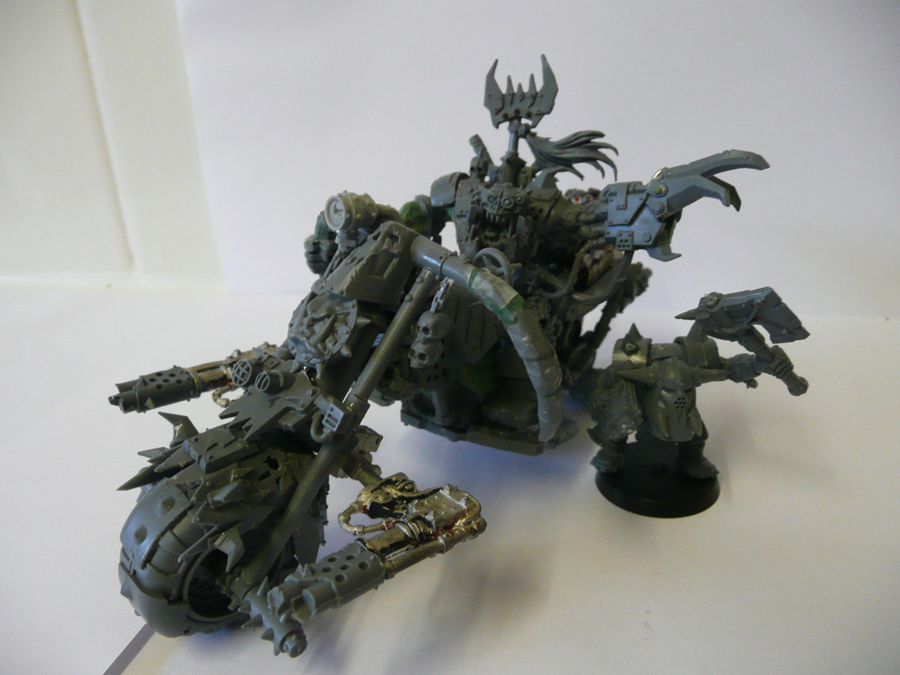 Bike, Conversion, Warboss, Wazdakka Warbike Warboss, Wazzdakka