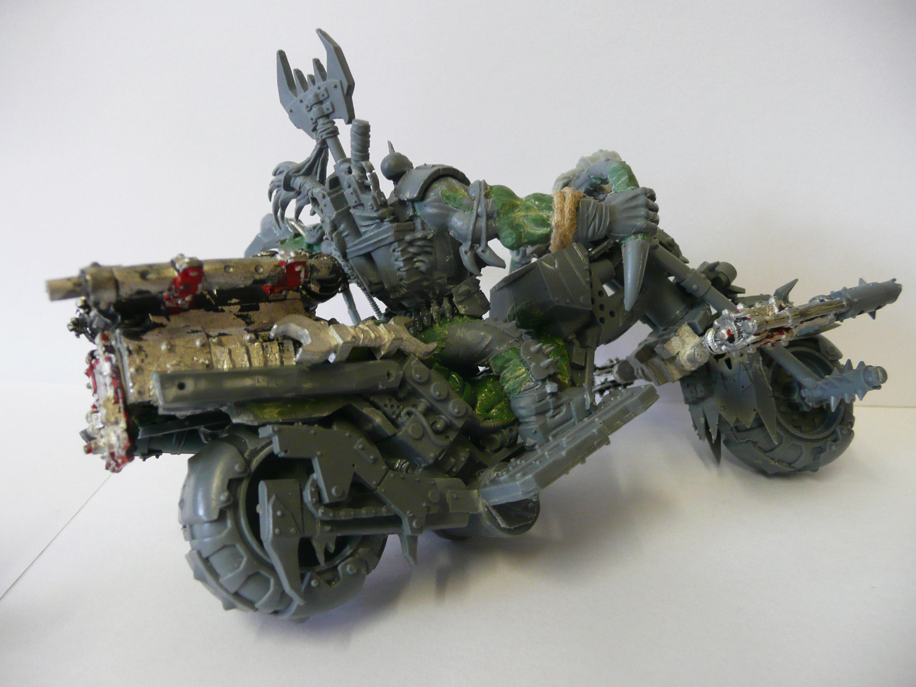 Bike, Conversion, Warboss, Wazdakka Warbike Warboss, Wazzdakka