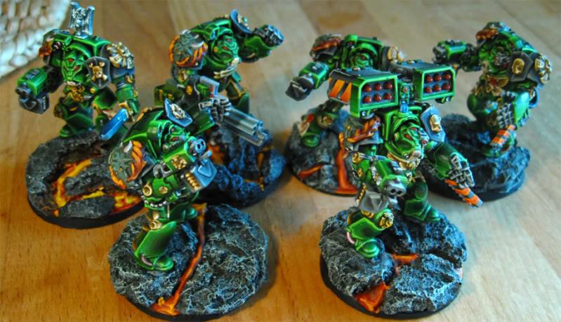 Lava, Salamanders, Terminator Armor, Warhammer 40,000