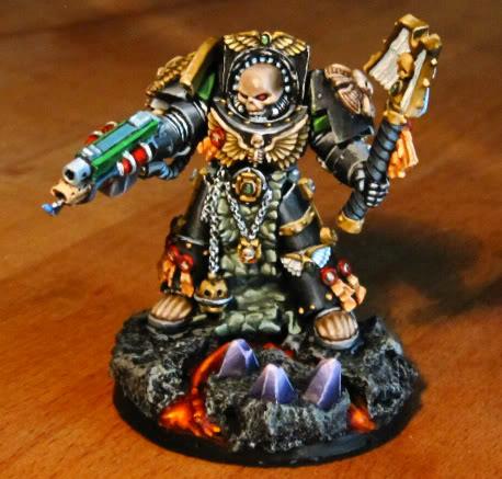 Chaplain, Salamanders, Space Marines, Terminator Armor
