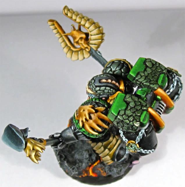Chaplain, Conversion, Jump Pack, Salamanders, Space Marines, Warhammer 40,000