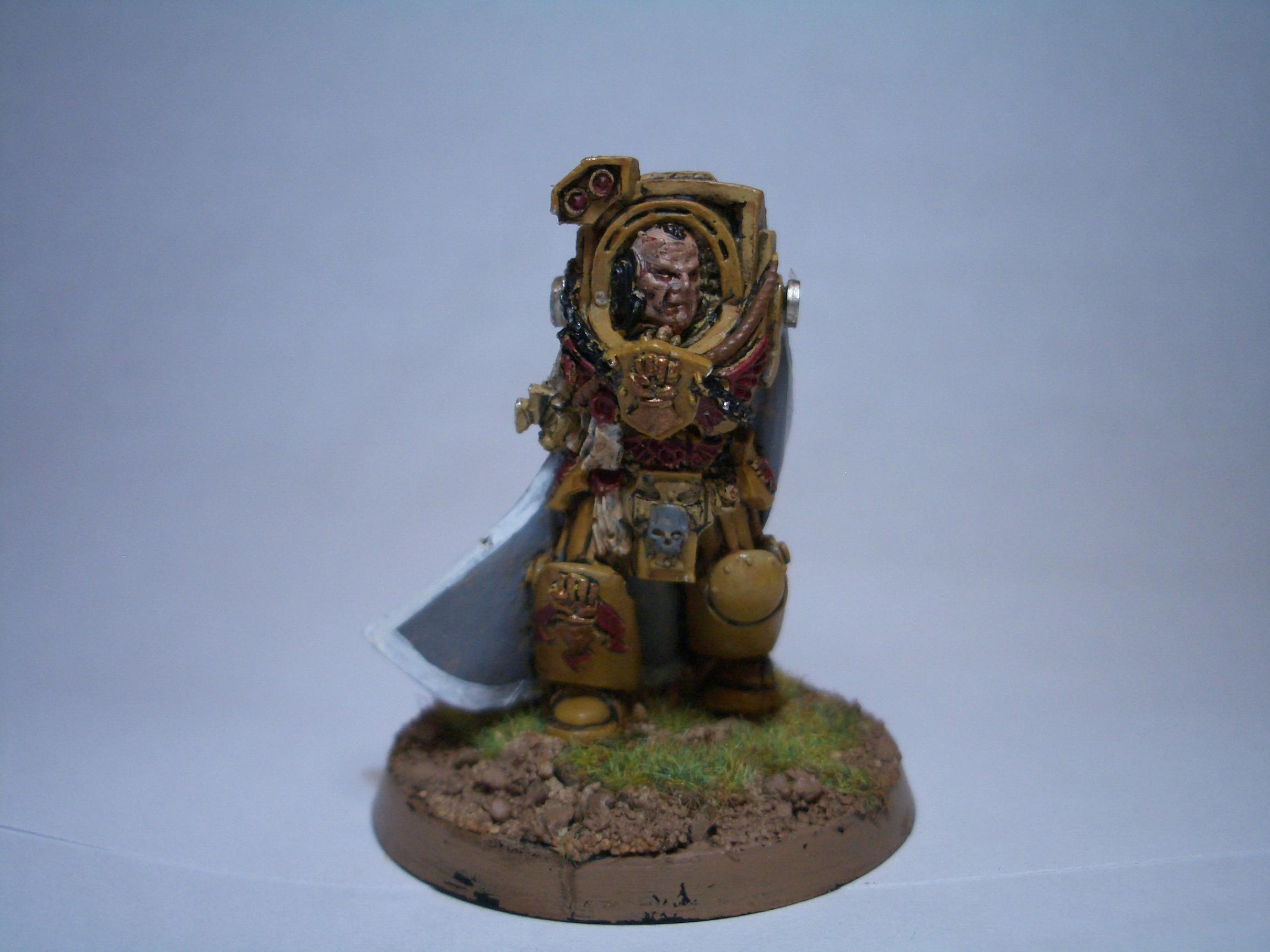 Captain Lysander, Dorn, Imperial Fists, Warhammer 40,000, Work In Progress, Yellow Space Marines