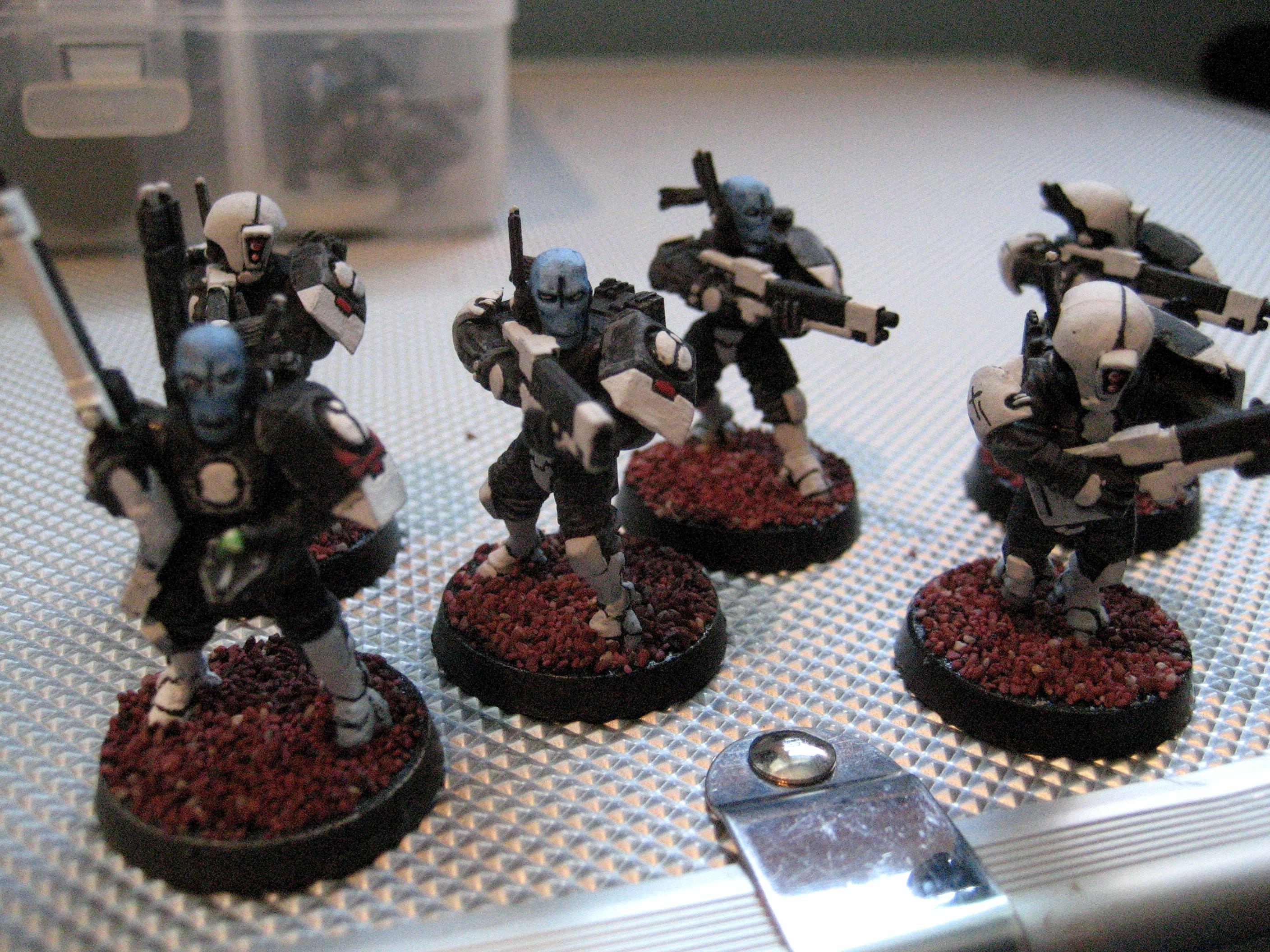 Army, Conversion, Fire, Kitbash, Squad, Tau, Warhammer 40,000, Warriors