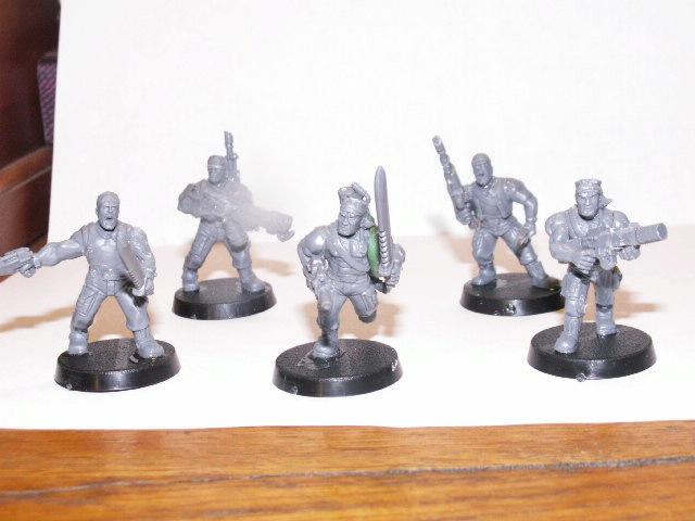 my first five guys including a leader a heavy two gangers and a juve