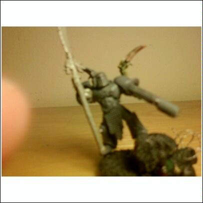 Nurgle Lord with Combi Melta and Daemon Weapon