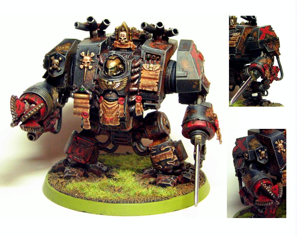 Dakka Painting Challenge, Death Company, Dreadnought, Nitty Gritty Armor