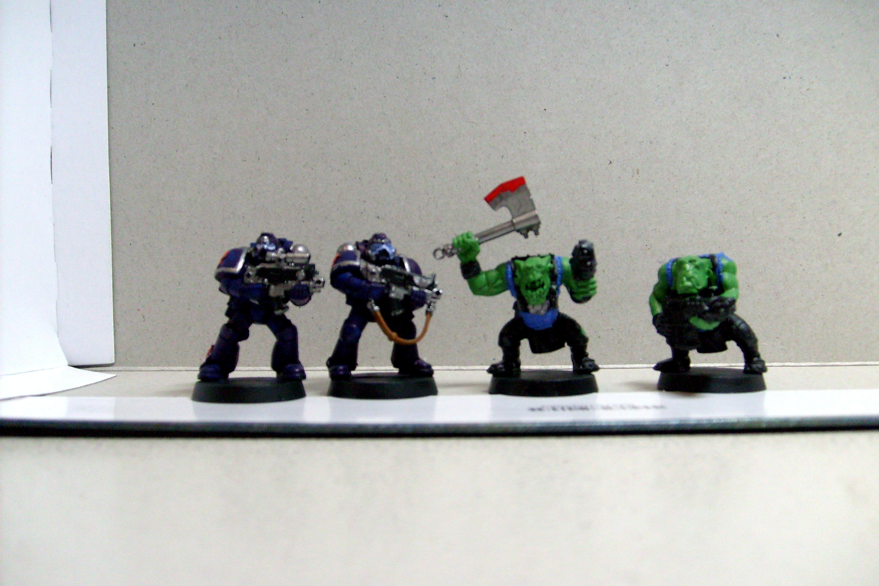 First, Orks, Space Marines
