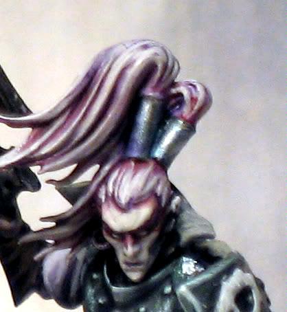 Dark Elves Elf, crossbowman face closeup