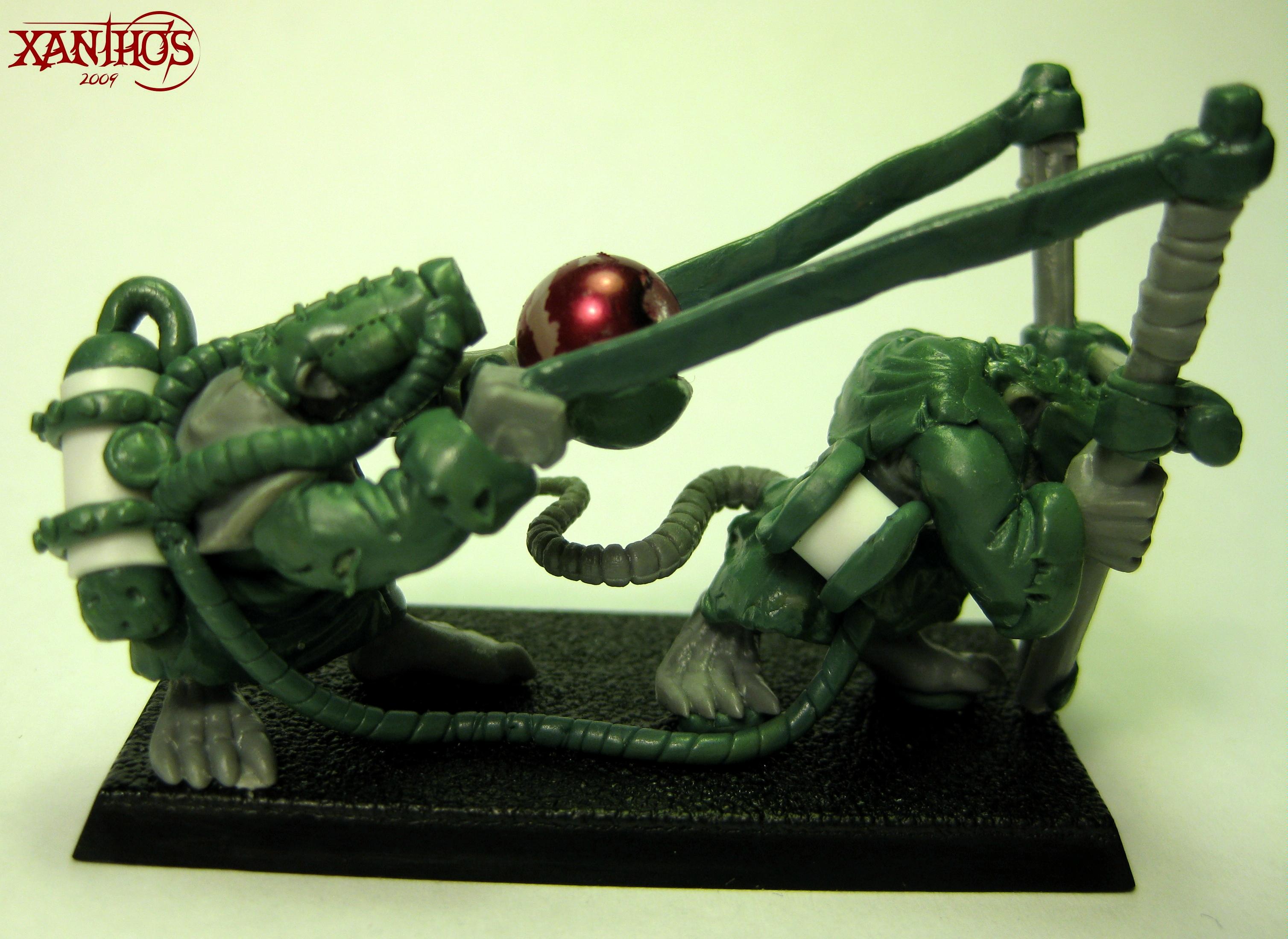 Conversion, Globadier, Greenstuff, Skaven, Work In Progress