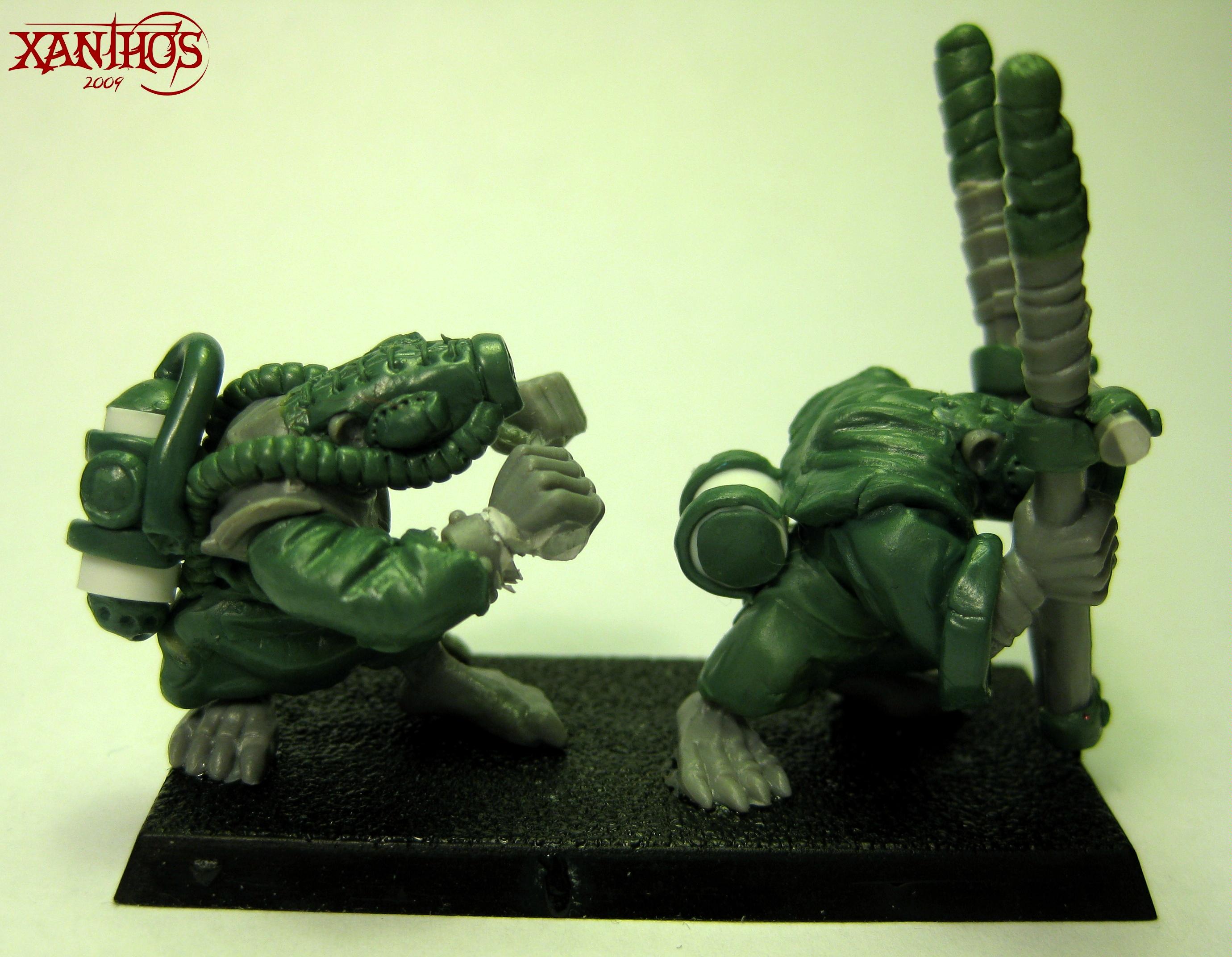 Conversion, Globadier, Greenstuff, Skaven, Work In Progress