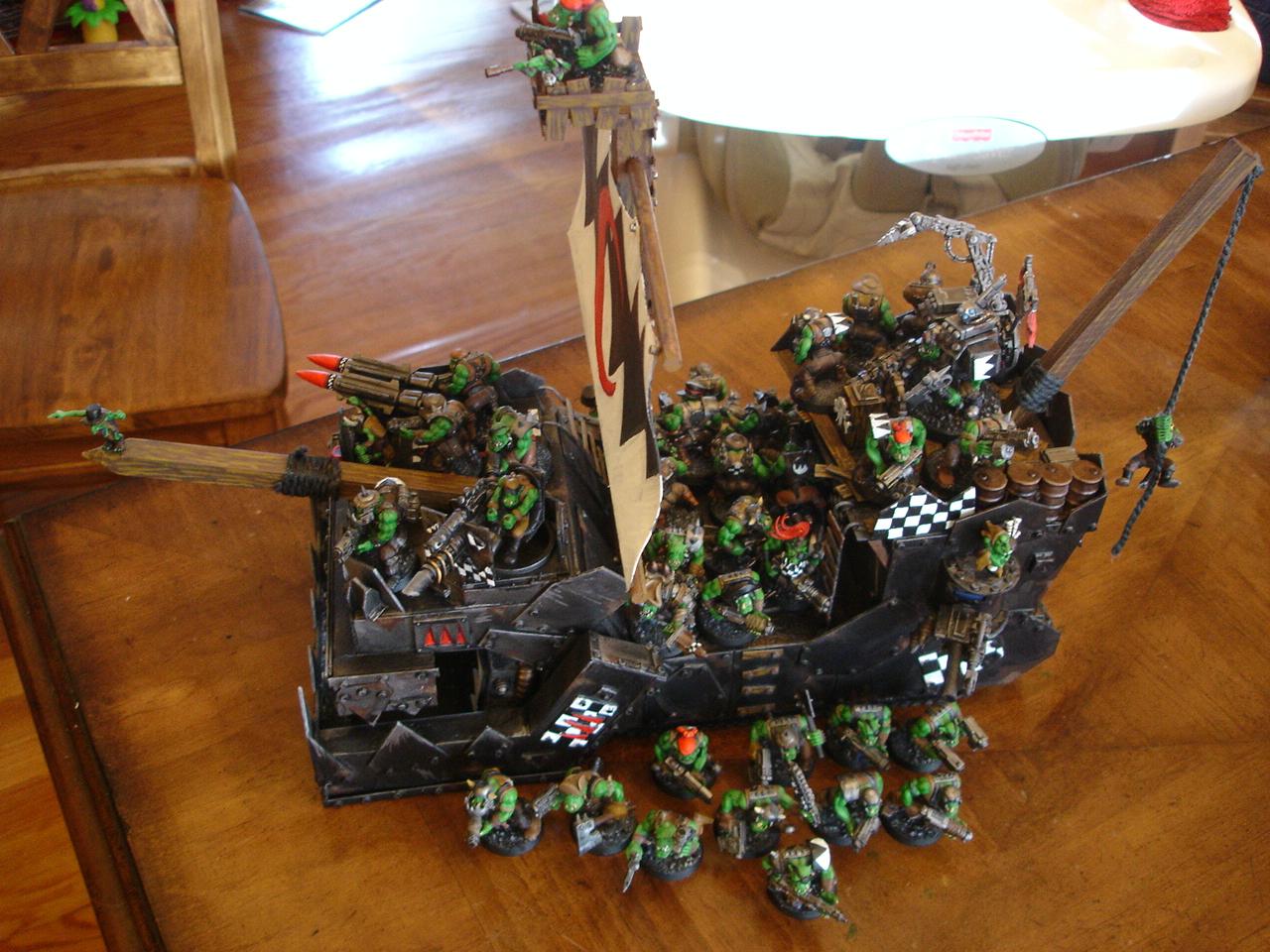 Battlewagon, Freebooterz, Orks, Warhammer Fantasy