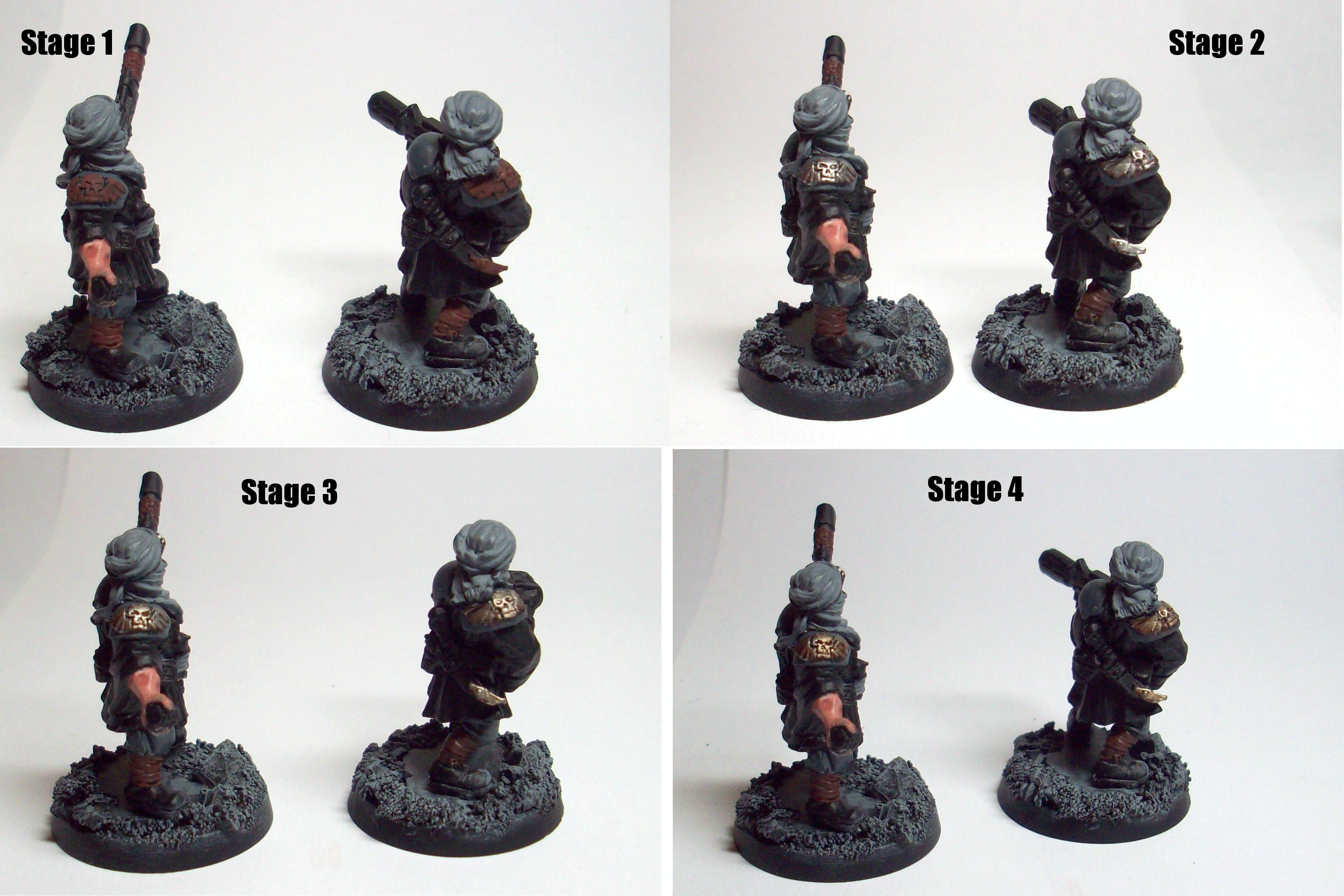 Imperial Guard, Painting Lesson, Tallarn Desert Raiders, Tutorial