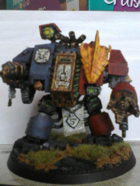 Assault Cannon, Crimson Fists, Dreadnought, Warhammer 40,000