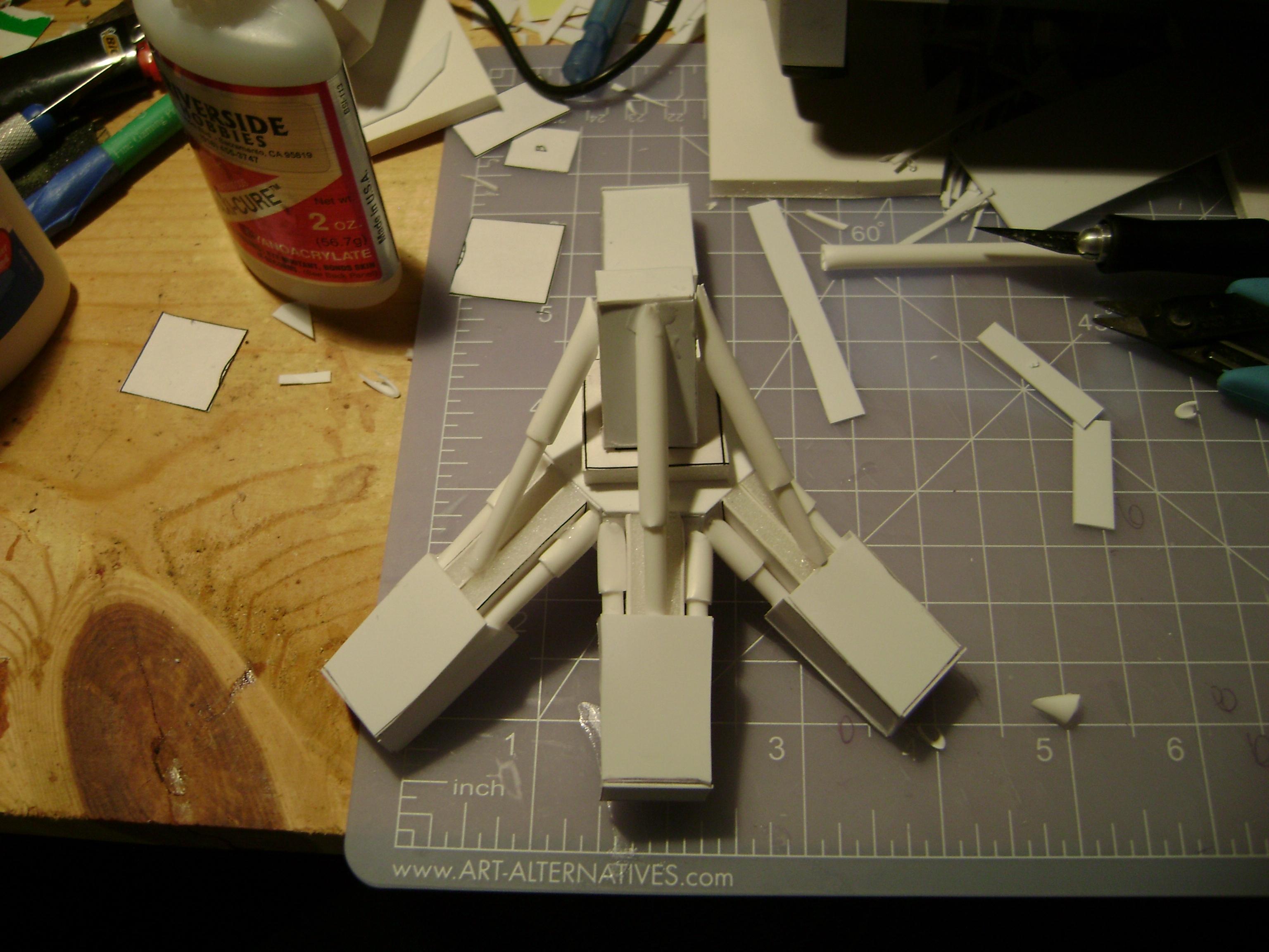 foot section with piston