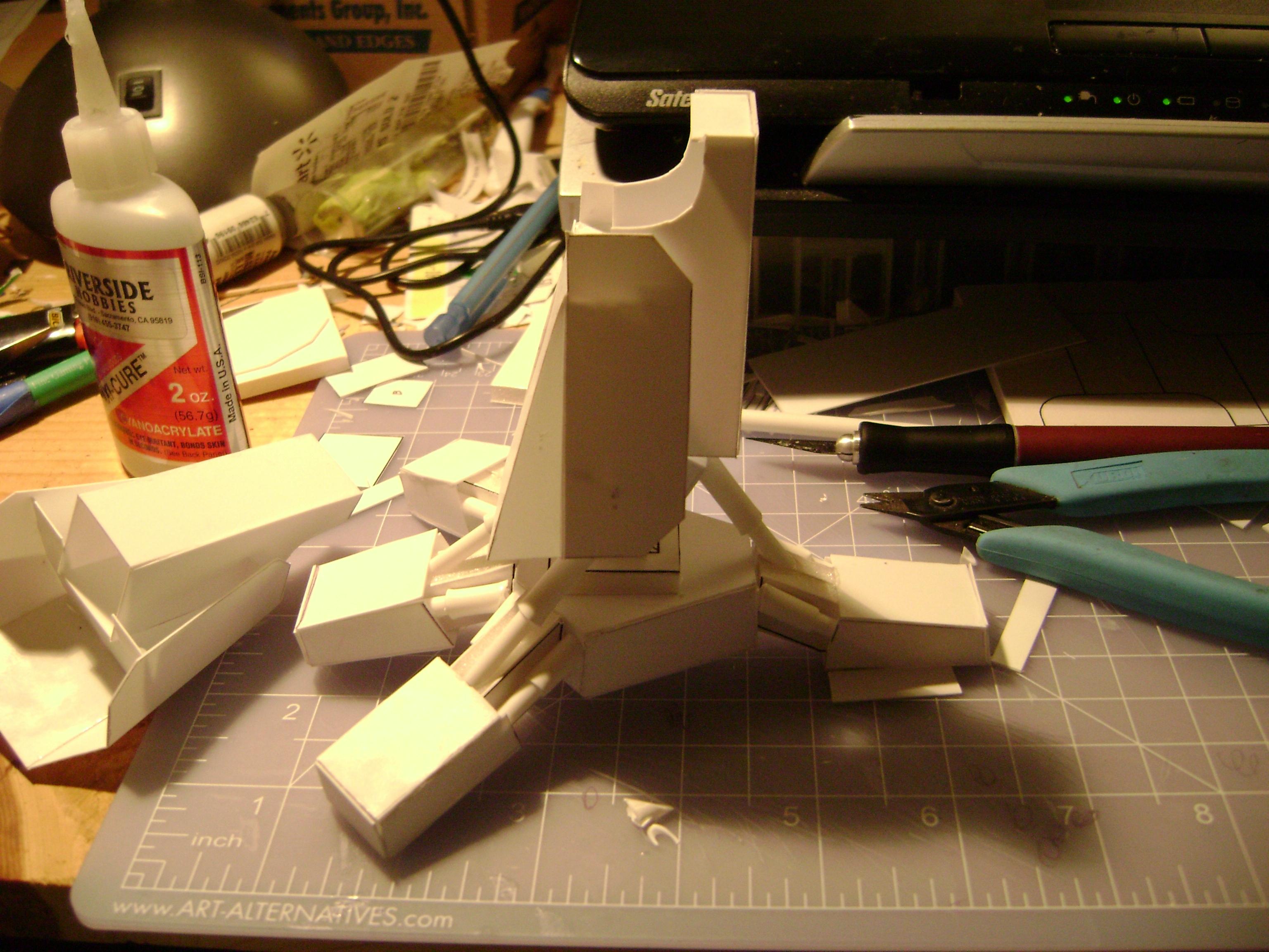 side view of  complete foot