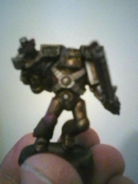 This was weird, but not totally bad looking. Its Tin Bits, Dwarven Bronze, Chainmail on parts, Liche and Warlock purples for the details. eh, didnt work out lol