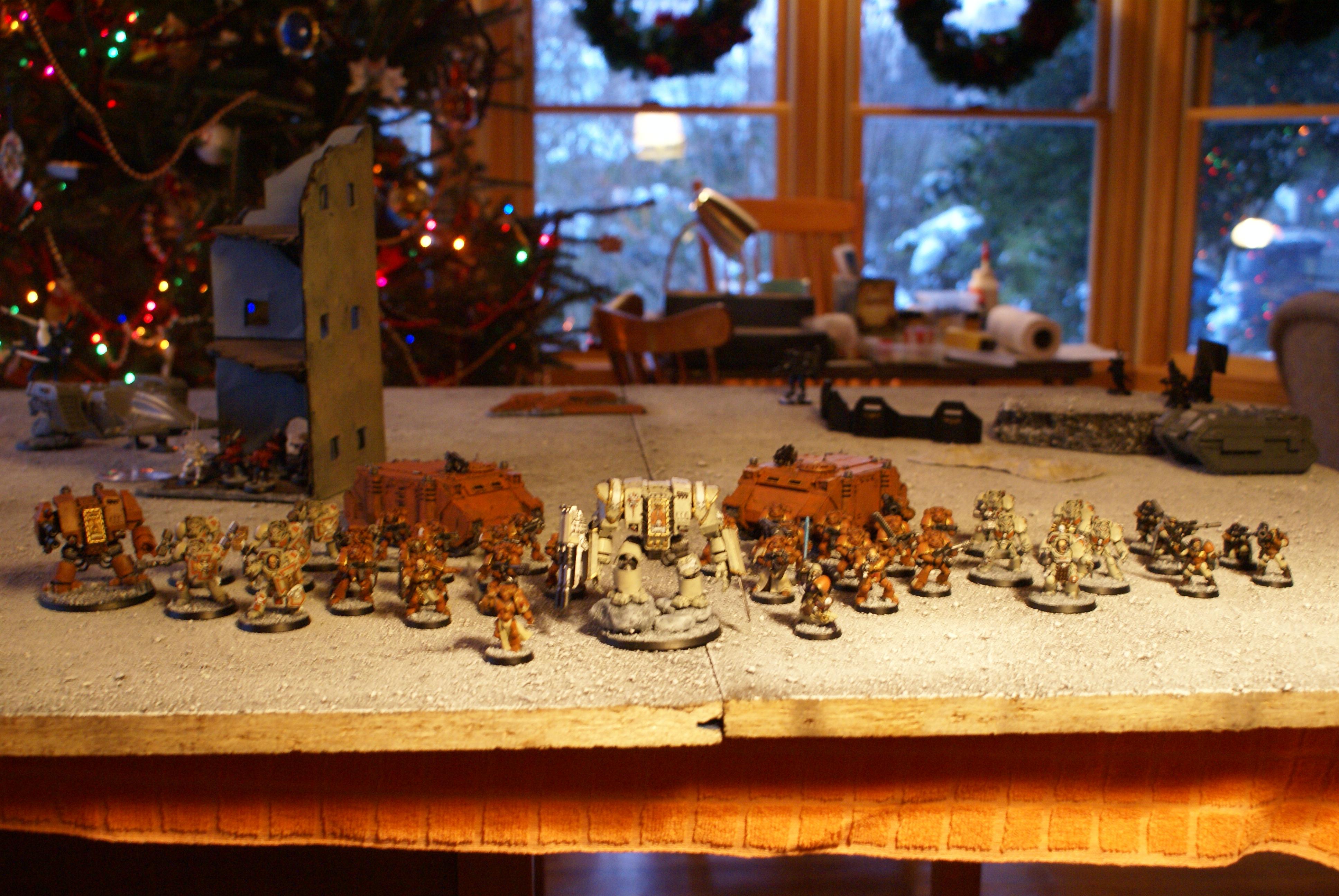 This is the whole army, but I forgot to put the drop pod in.  I'll post it later