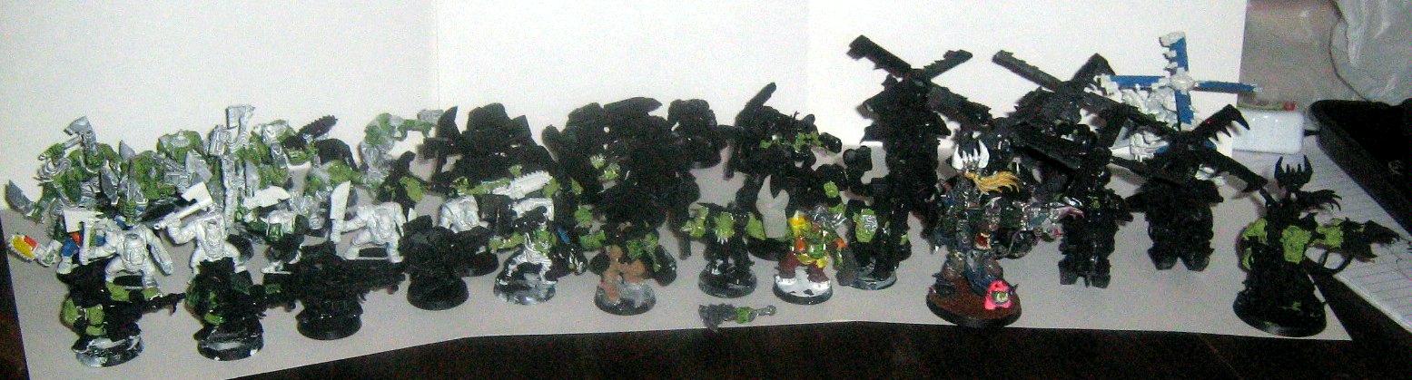 Ork army, 2X Black Reach